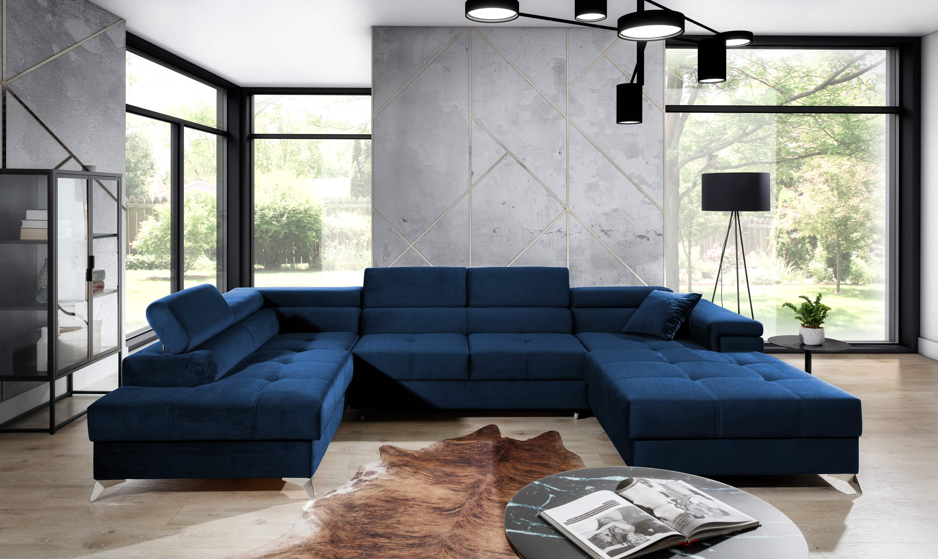 Wohnlandschaft mit Schlaffunktion Pardo – Das Statement-Stück für Design-Liebhaber Wohnlandschaft mit Schlaffunktion Pardo – Das Statement-Stück für Design-Liebhaber