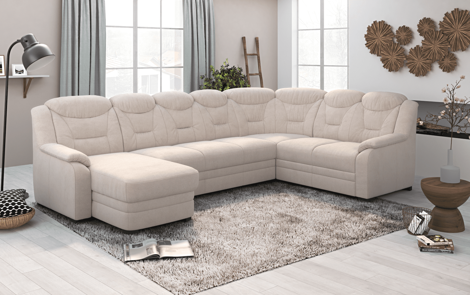 Wohnlandschaft Marcus mit Schlaffunktion & Bettkasten - Cotta Wohnlandschaft Marcus mit Schlaffunktion & Bettkasten - Cotta