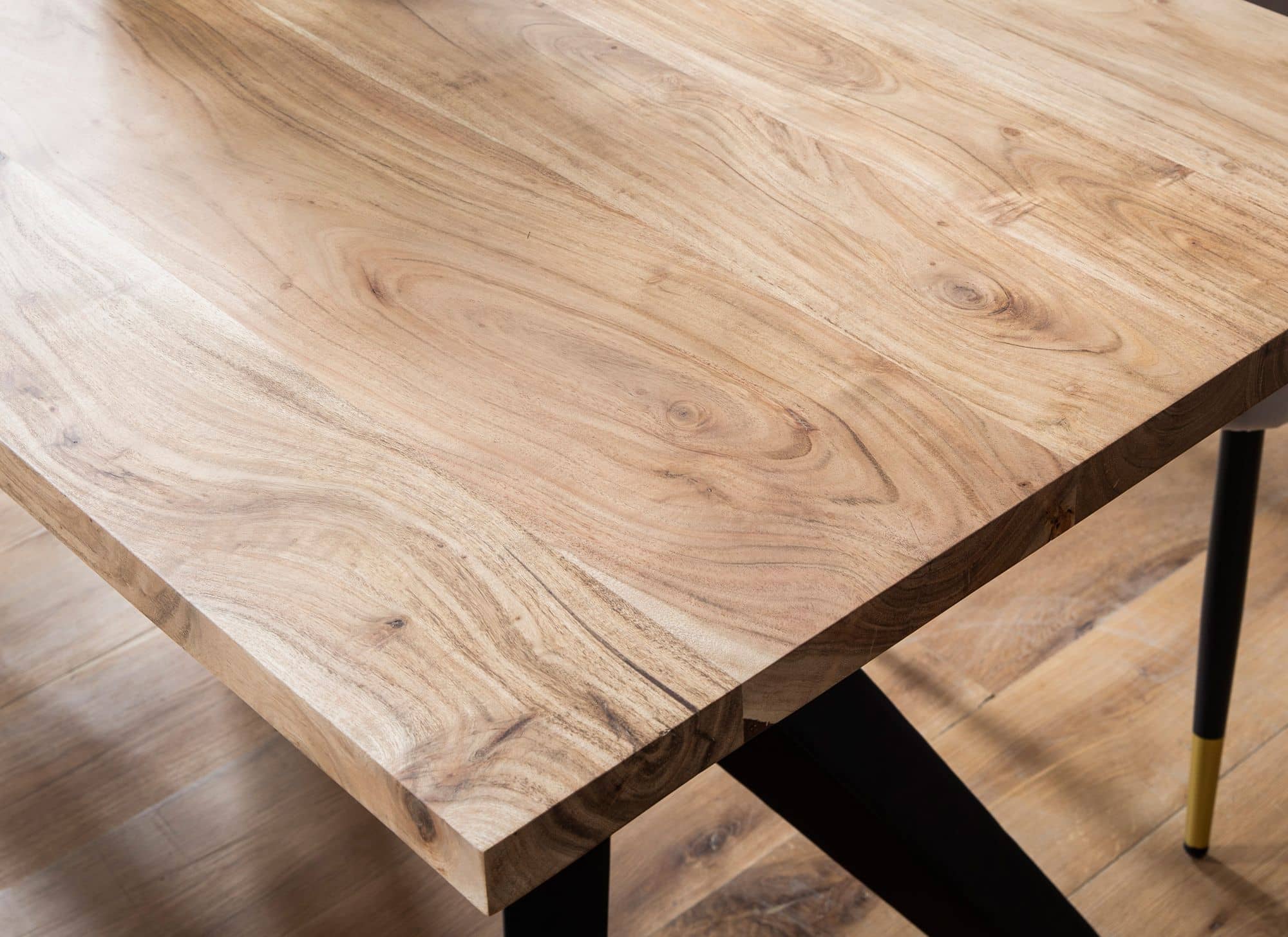 Schreibtisch 160x80x76 cm Akazie Massivholz Computertisch Loft-Style Schreibtisch 160x80x76 cm Akazie Massivholz Computertisch Loft-Style