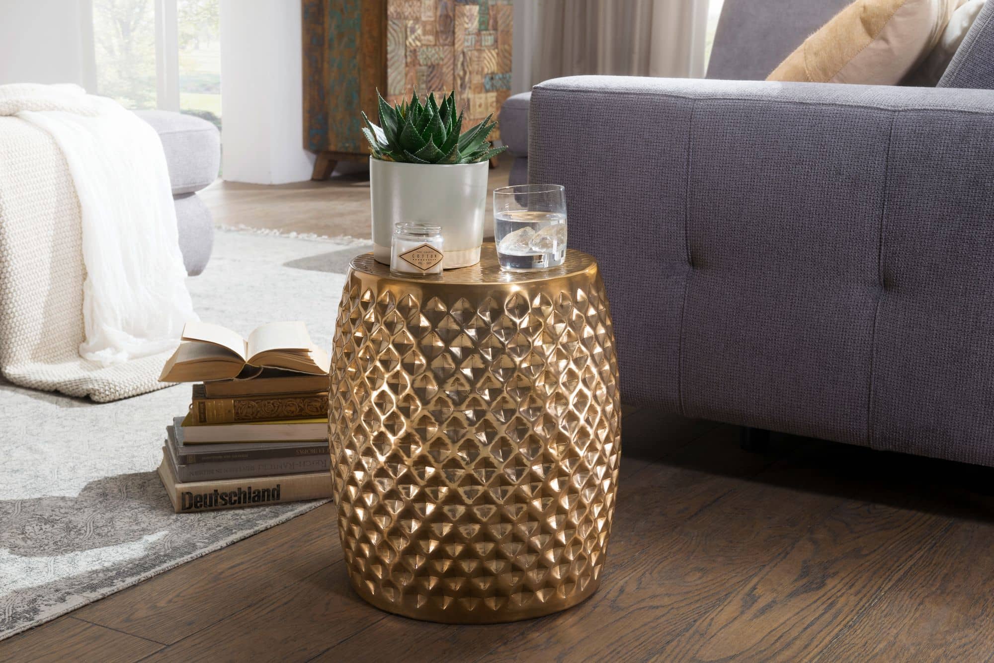 Beistelltisch 32x42x32 cm Aluminium Anstelltisch Gold Orientalisch Rund Beistelltisch 32x42x32 cm Aluminium Anstelltisch Gold Orientalisch Rund