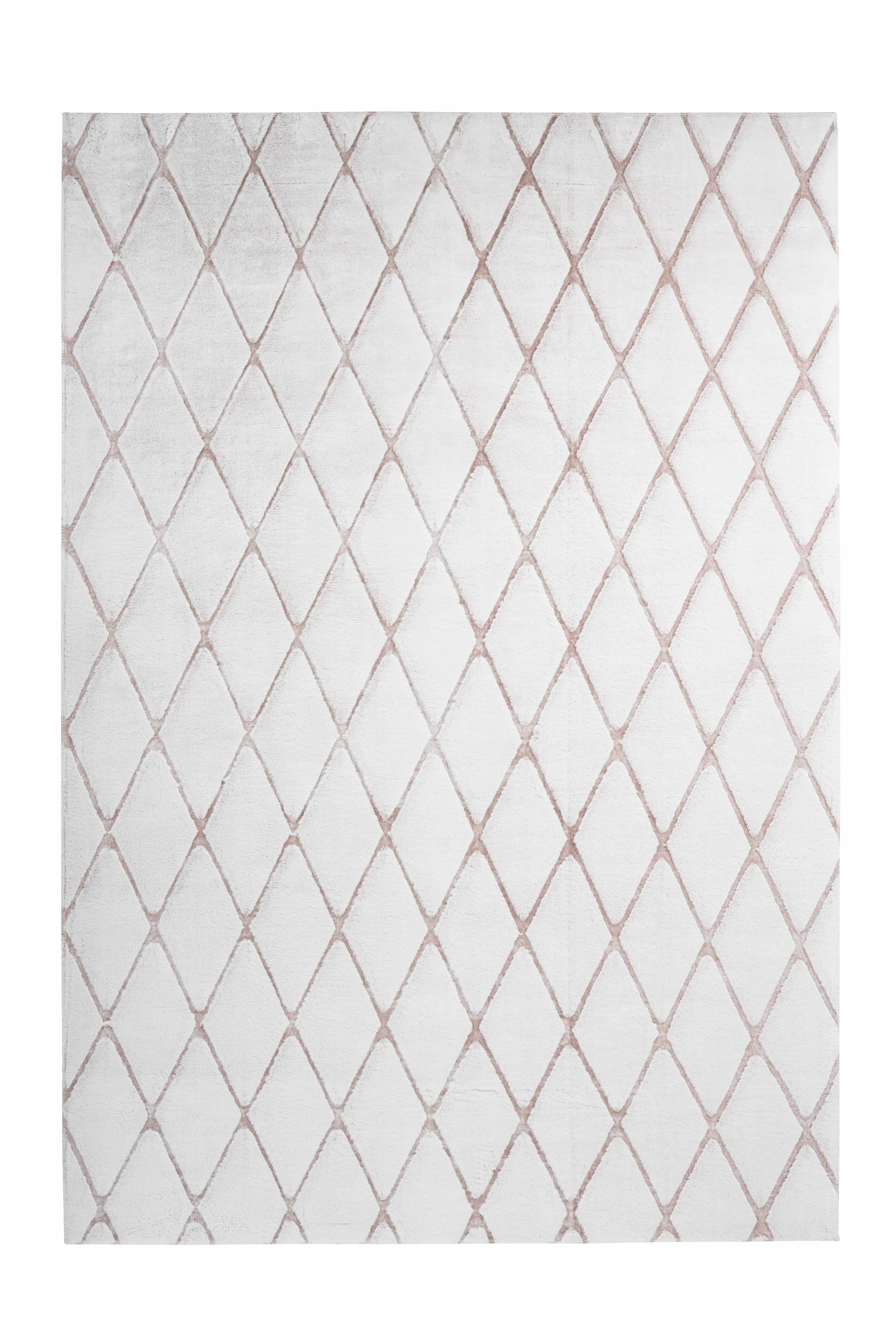 Vivica 225 Weiß / Rosà 80cm x 250cm