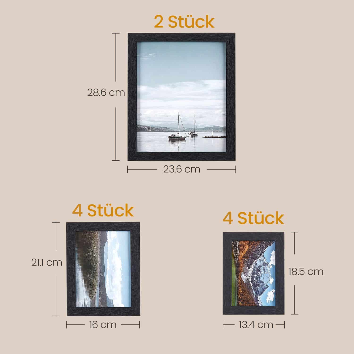 Bilderrahmen 10er Set Schwarz Bilderrahmen 10er Set Schwarz