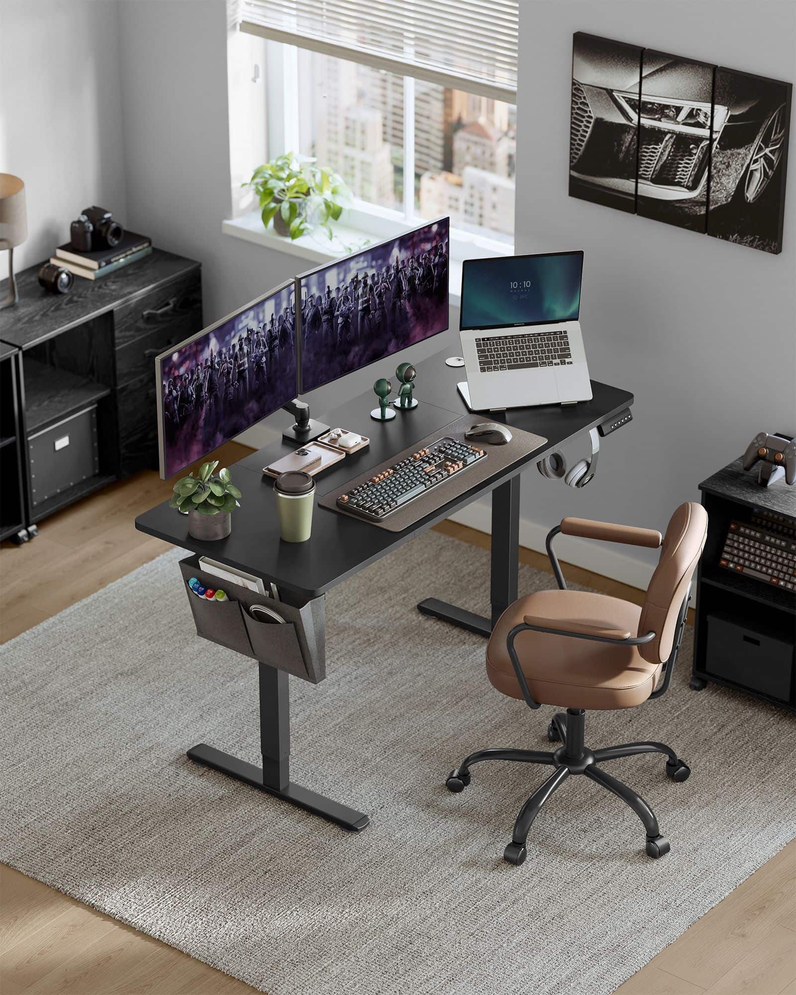 Höhenverstellbarer Schreibtisch elektrisch 60 x 140 x (72-120) cm Höhenverstellbarer Schreibtisch elektrisch 60 x 140 x (72-120) cm