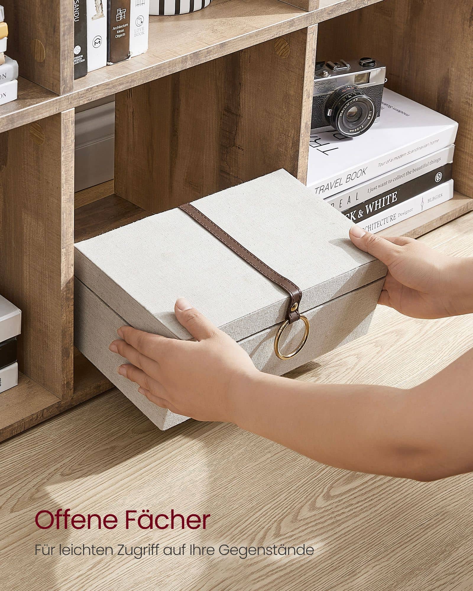 Bücherregal mit 10 Fächern Bücherregal mit 10 Fächern