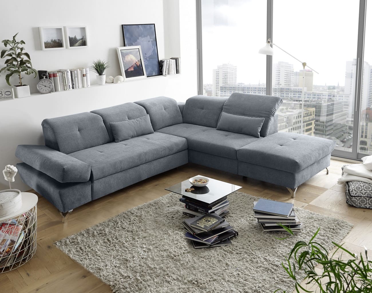 Sofaecke mit Schlaffunktion Melfi – Anthrazit - ED Exciting Design Sofaecke mit Schlaffunktion Melfi – Anthrazit - ED Exciting Design