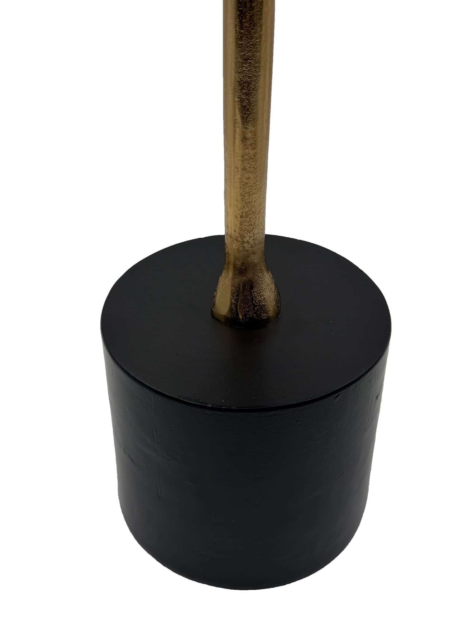 Beistelltisch Aluminium 49cm Op-Art-Muster - Kleiner runder Anstelltisch aus Metall - Design Wohnzimmertisch - Dekotisch - Couchtisch - Metalltisch Handmade pflegeleicht