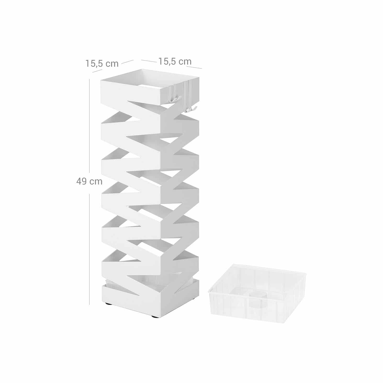 Schirmständer quadratisch Weiß-LUC16W Schirmständer quadratisch Weiß-LUC16W