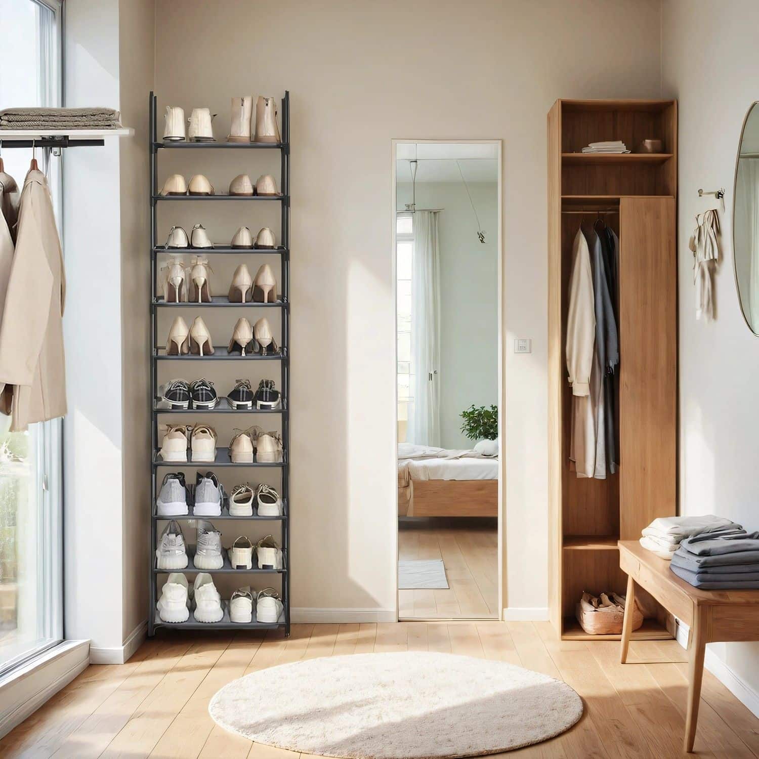 Schuhregal,10 Ebenen, Schuhablage