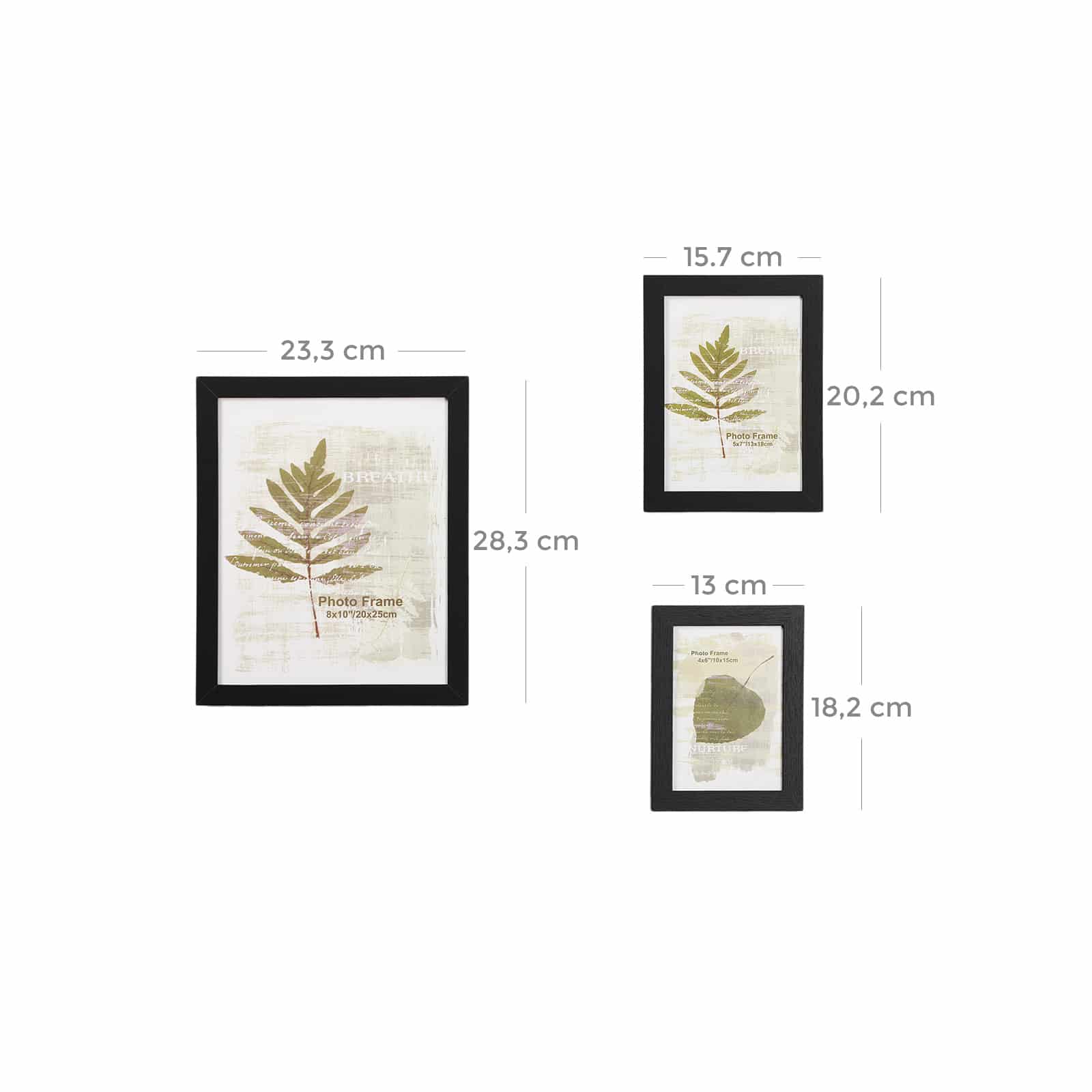 Bilderrahmen 10er Set Schwarz-B34RPF310H Bilderrahmen 10er Set Schwarz-B34RPF310H