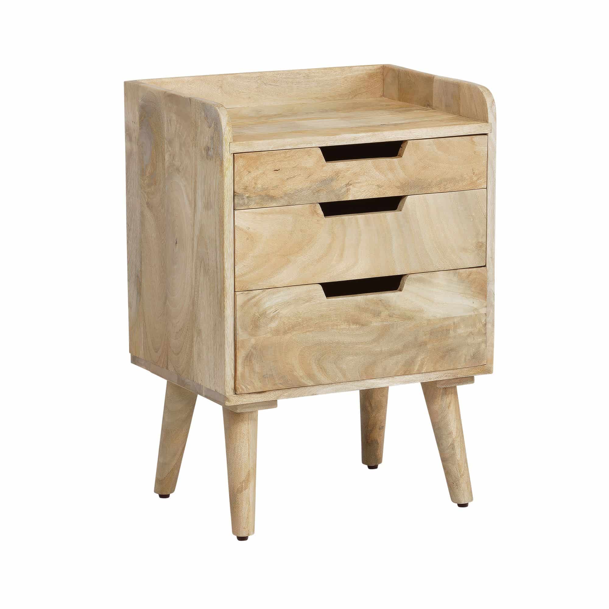 Nachttisch Mango Massivholz Hellbraun 45x33x63 cm Nachtschrank Boxspringbett Nachttisch Mango Massivholz Hellbraun 45x33x63 cm Nachtschrank Boxspringbett