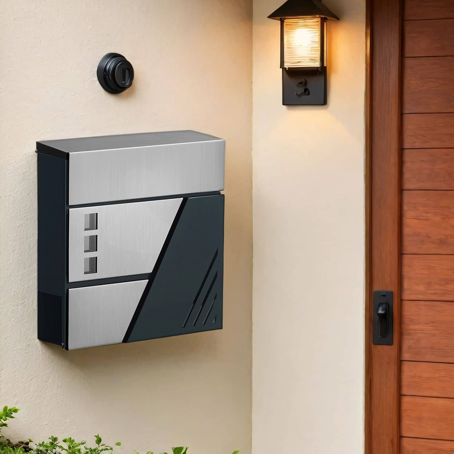 Wandbriefkasten mit Sichtfenster Wandbriefkasten mit Sichtfenster