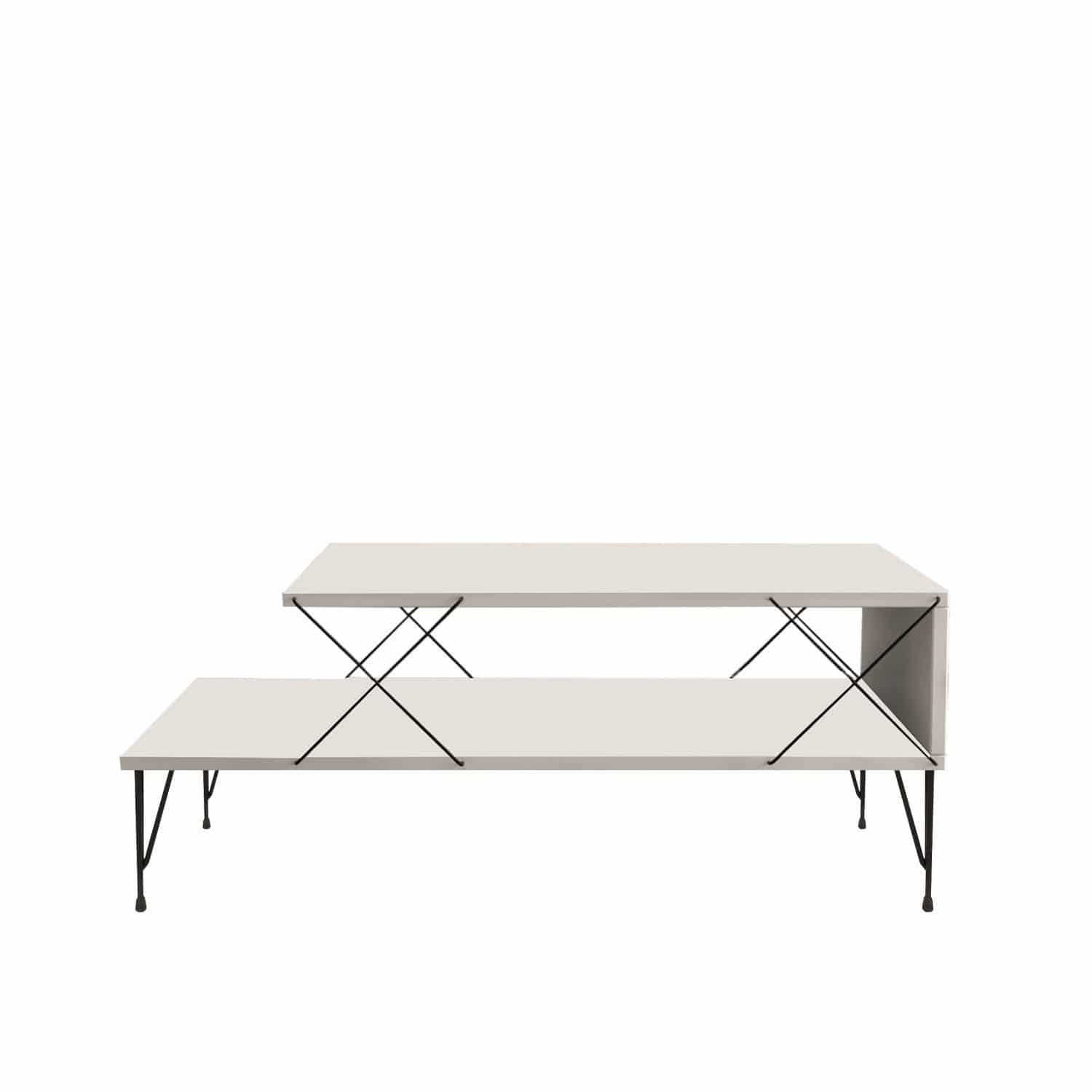 Loire - weiß - Couchtisch