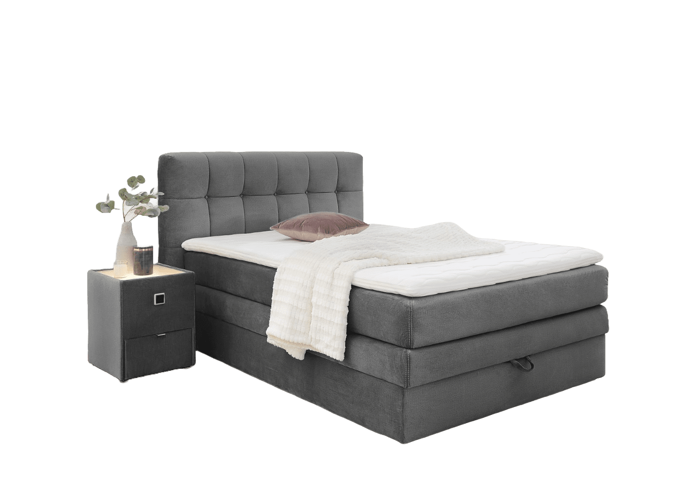 Boxspringbett Amy 140x200 & 180x200 mit Bettkasten – Jockenhöfer Boxspringbett Amy 140x200 & 180x200 mit Bettkasten – Jockenhöfer