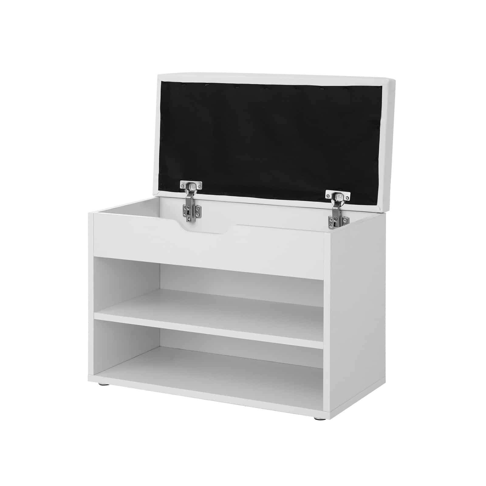 Gepolsterte-Schuhbank-2-Faecher-Weiss-LHS20WT-2tygtntMWCIQxO Gepolsterte Schuhbank 2 Fächer Weiß