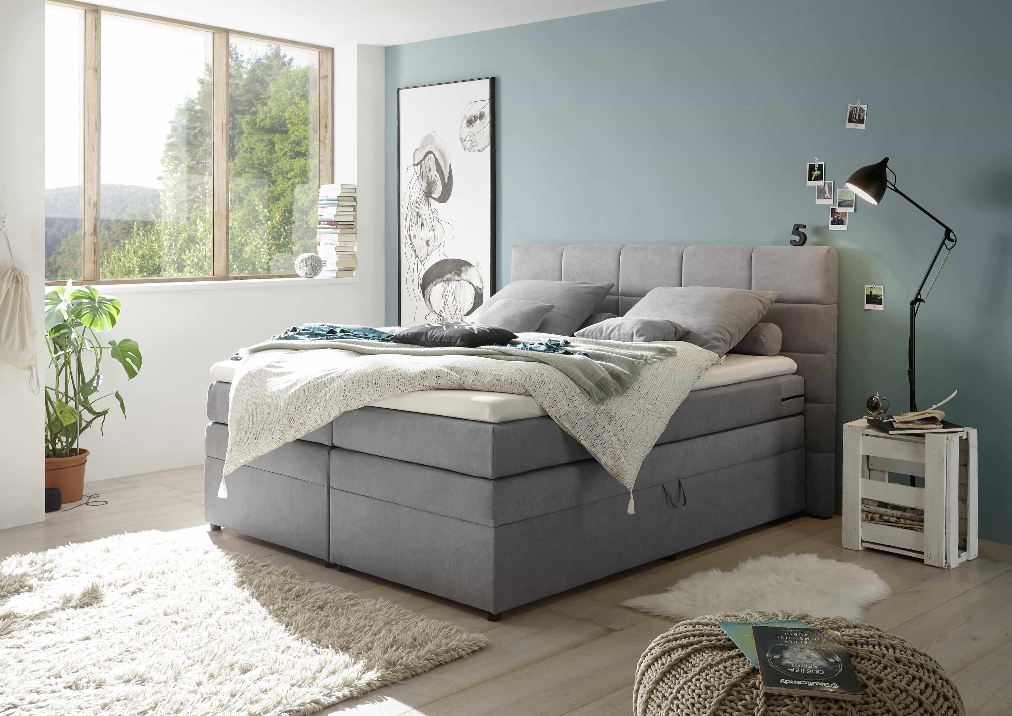 ED Exciting Design Boxspringbett Tacoma 180 x 200 mit Bettkästen