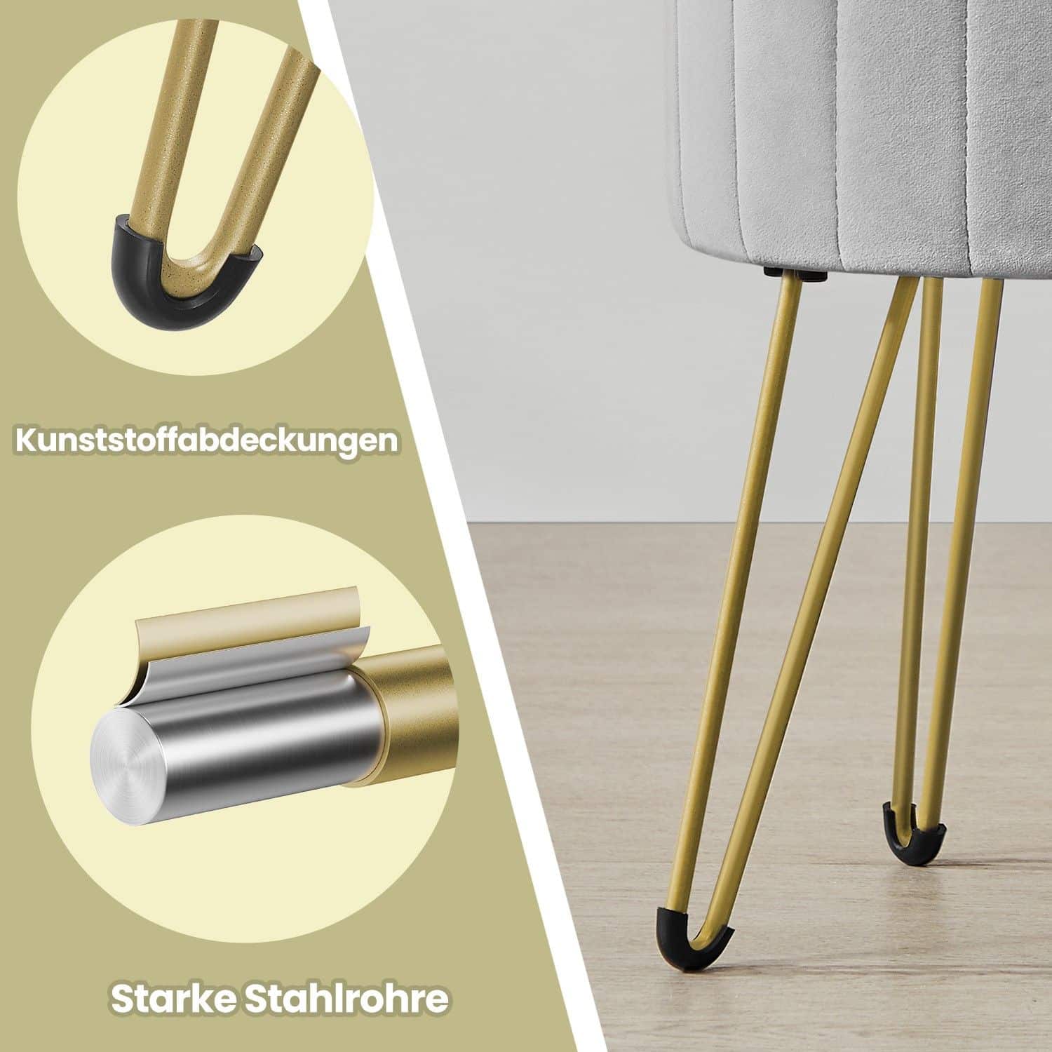 Sitzhocker, Hocker mit Stauraum, runder Sitzhocker Sitzhocker, Hocker mit Stauraum, runder Sitzhocker