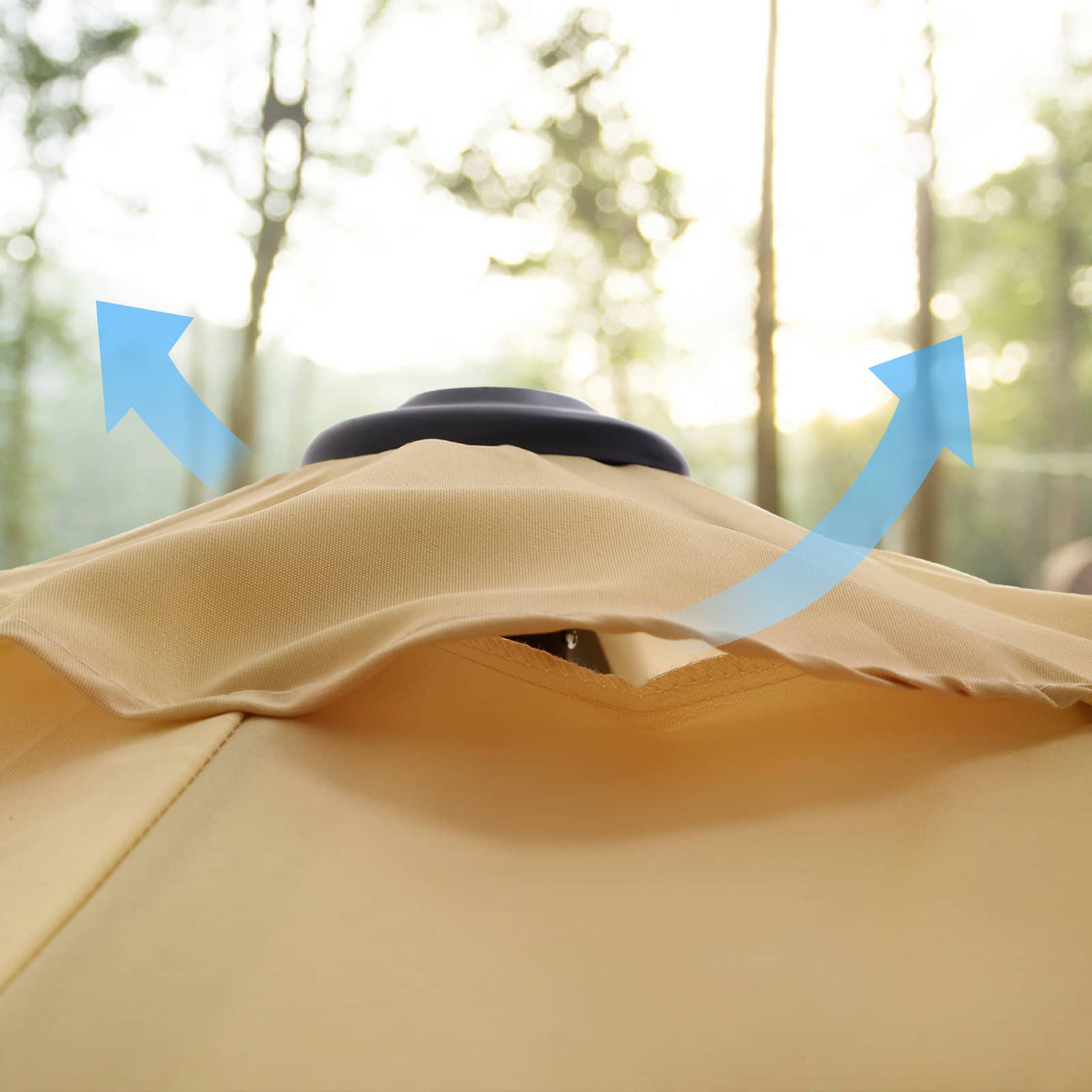 Sonnenschirm Ø 300 cm taupe