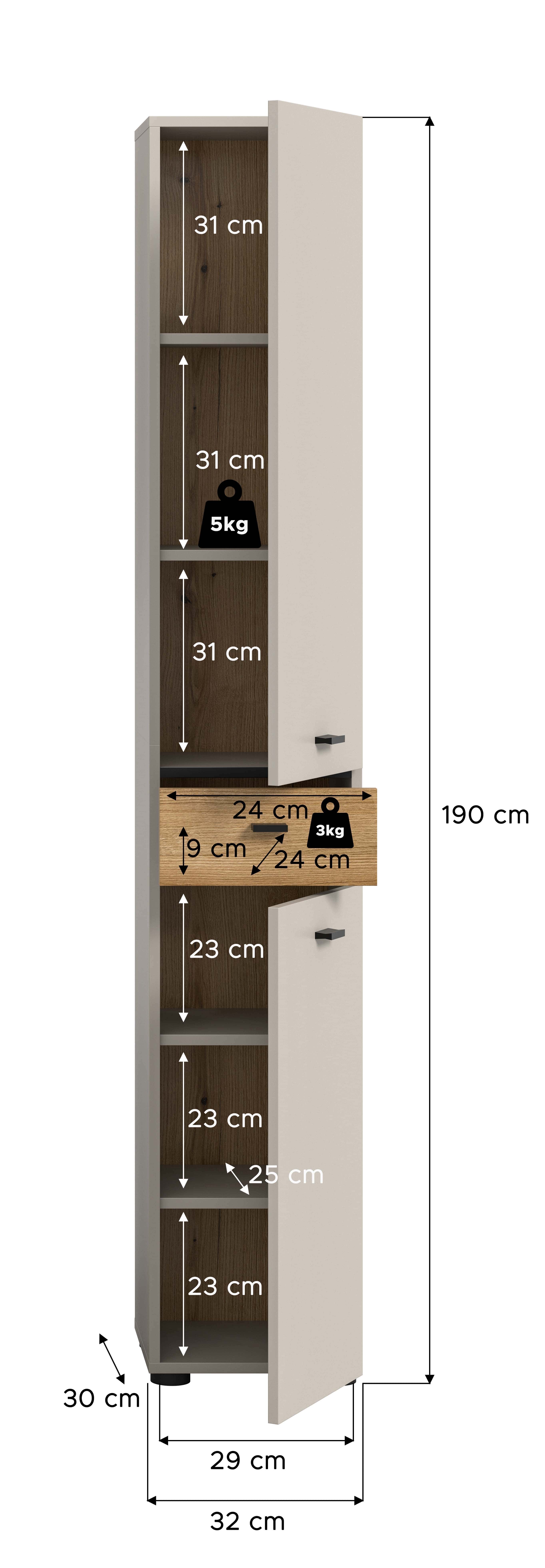 Aqua Hochschrank Aqua Hochschrank