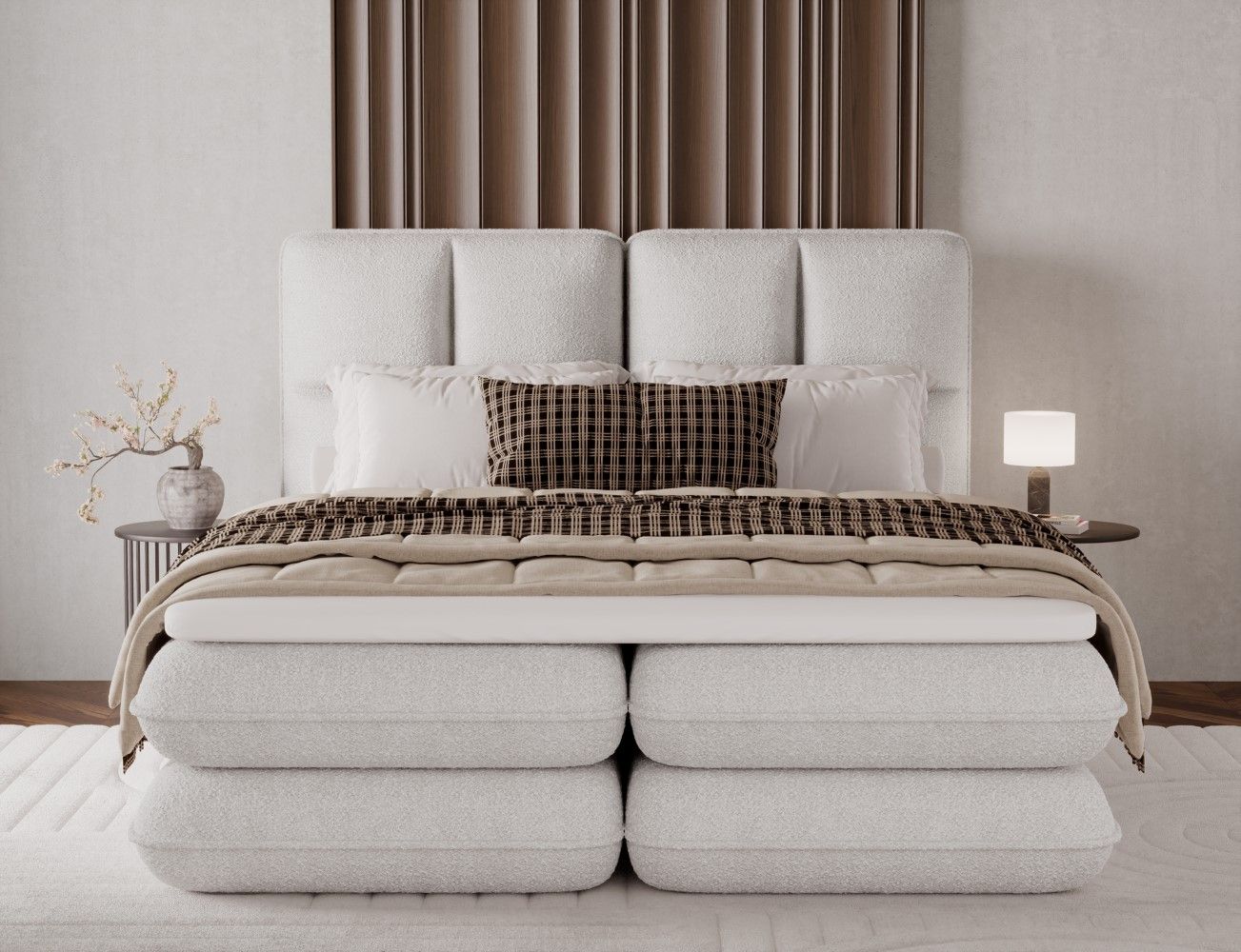 Boxspringbett Tonila von Eltap Royal Mikrofaser | Bettkasten | Topper Boxspringbett Tonila von Eltap Royal Mikrofaser | Bettkasten | Topper