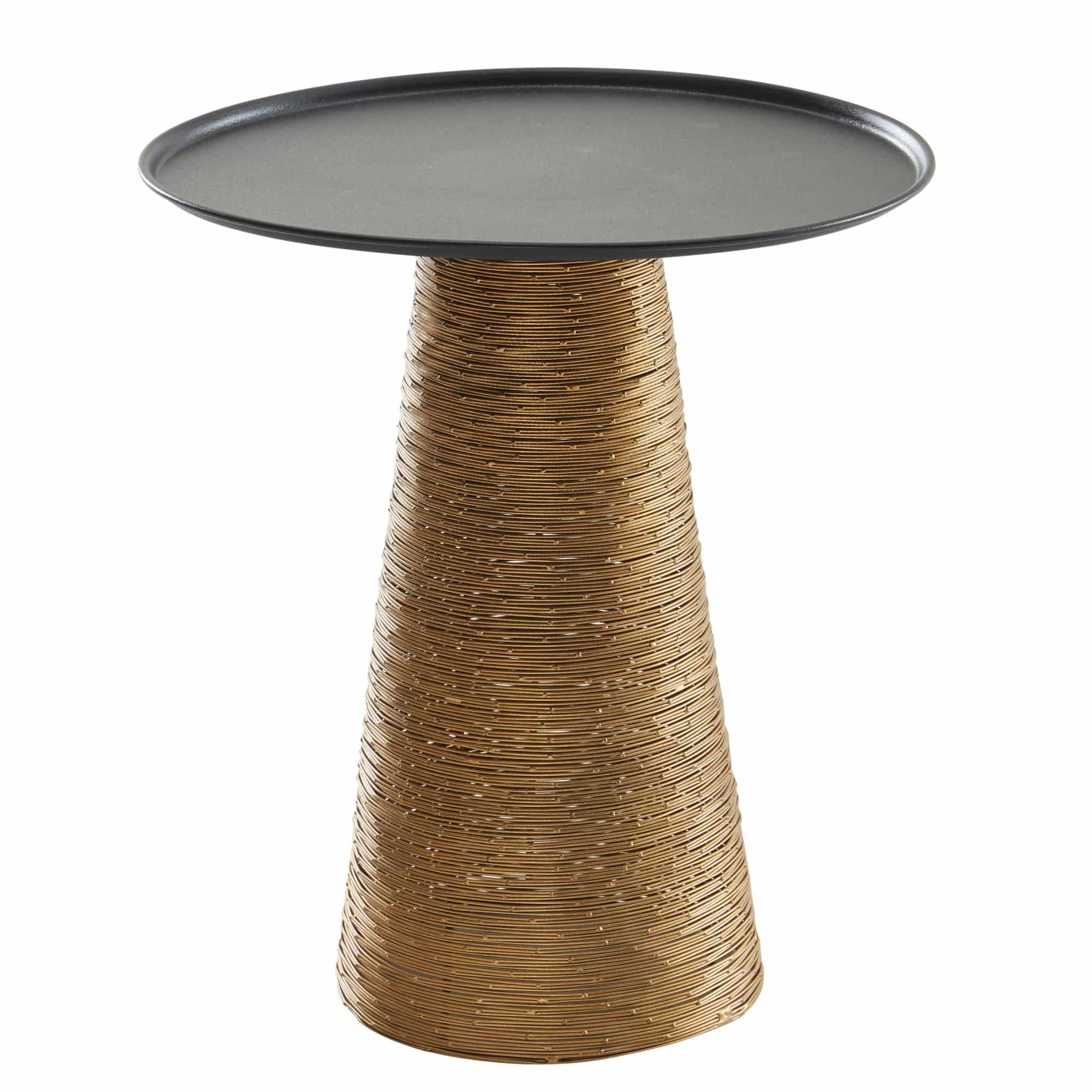 Beistelltisch Gold Schwarz 40x40x45 cm Anstelltisch Aluminium Beistelltisch Gold Schwarz 40x40x45 cm Anstelltisch Aluminium