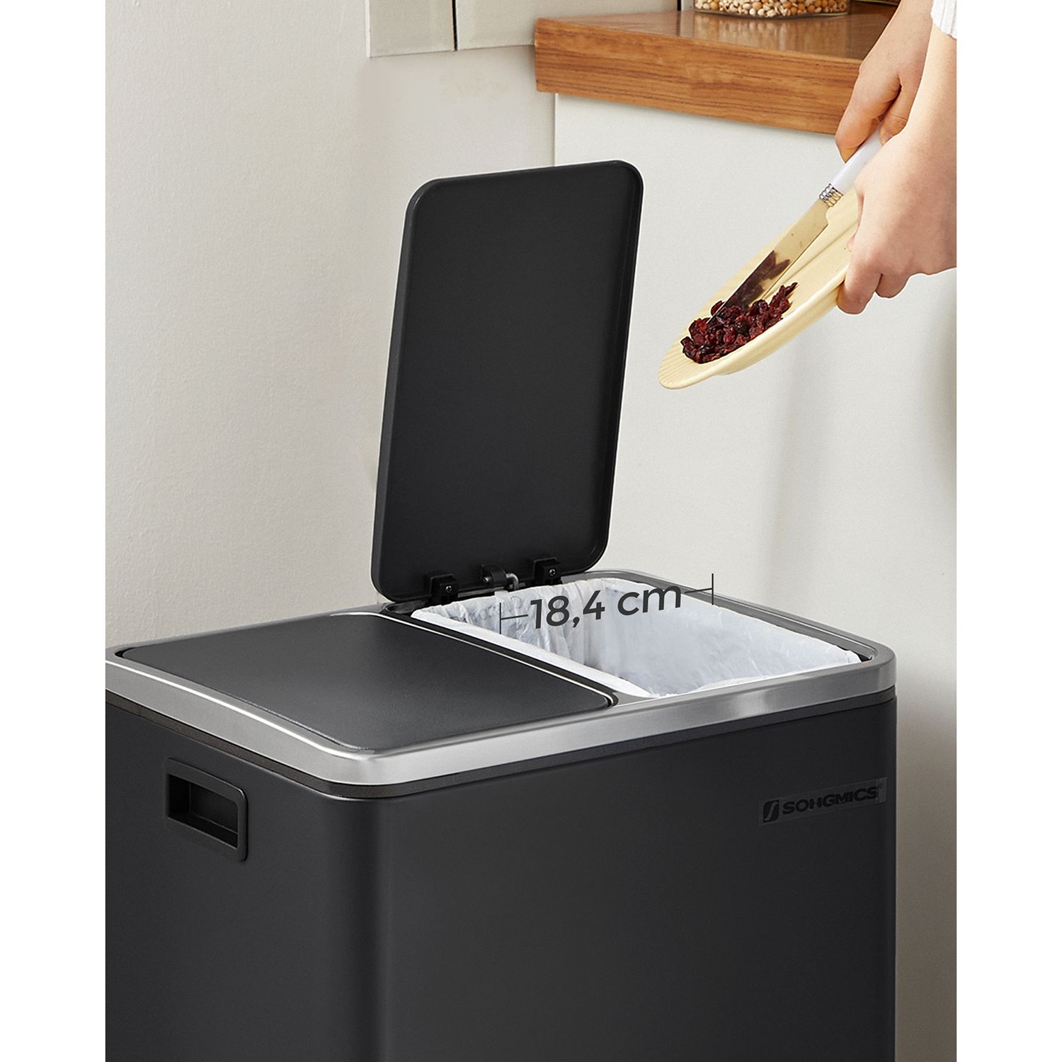 Mülleimer 30 L Schwarz-B34LTB30BK Mülleimer 30 L Schwarz-B34LTB30BK