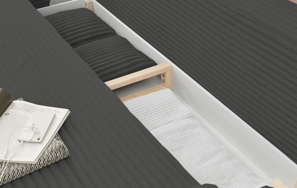 Carla_Ambience_Detail_19 Edle Dunkelheit: Ed Exciting Design Sofa Carla – Anthrazit mit Ambience Cord Bezug, Schlaffunktion & Bettkasten