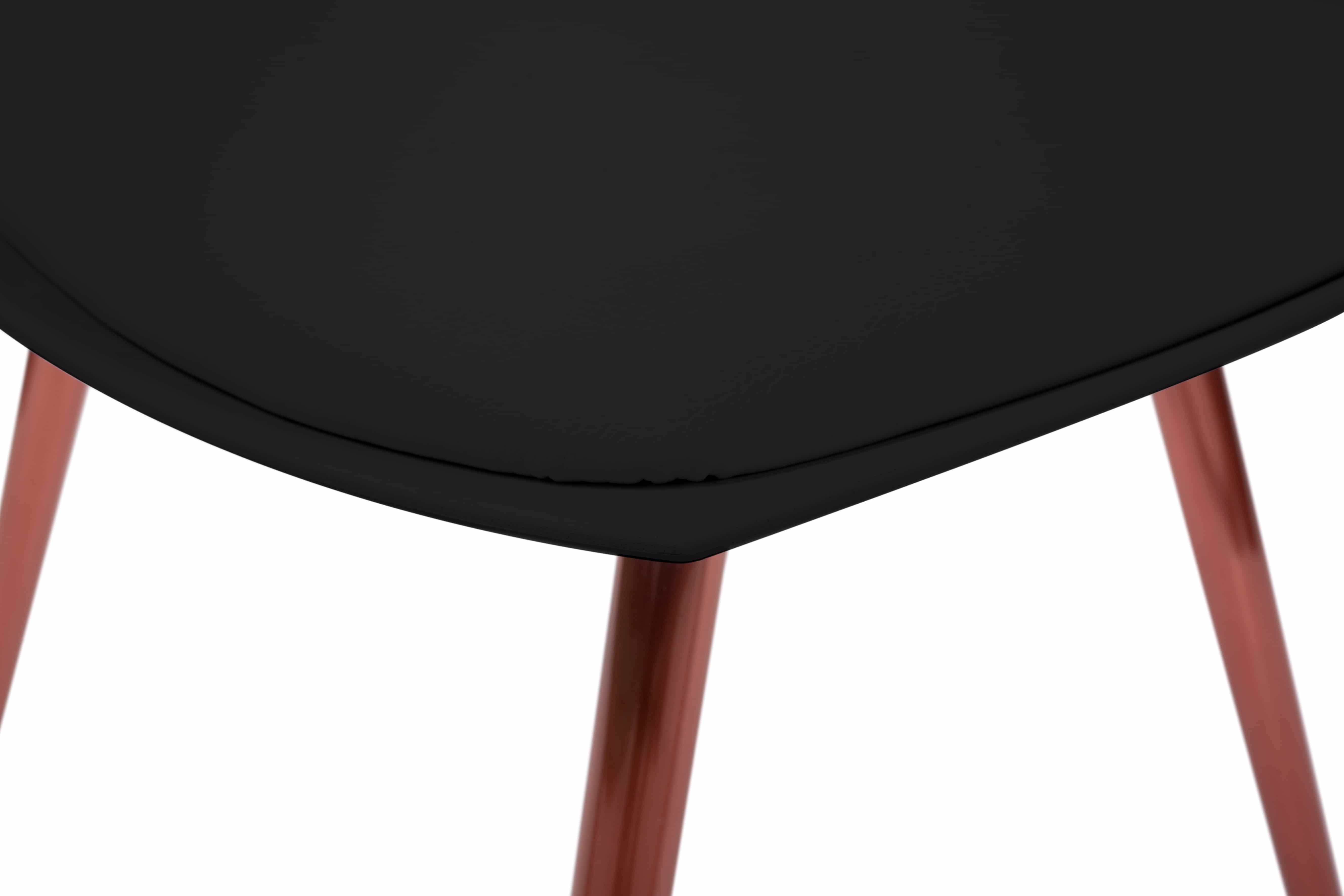 Stuhl Dakota 110 4er-Set Schwarz / Kupfer