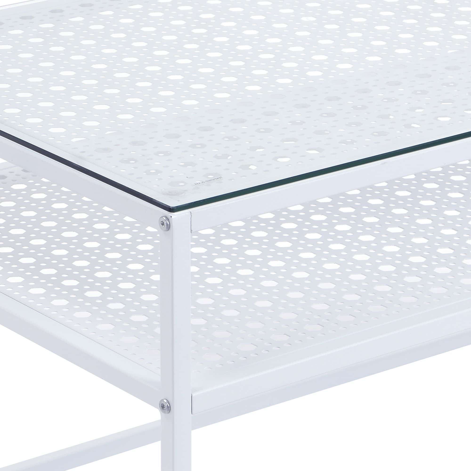 Couchtisch Glas Rechteckig 100 cm Weiß Couchtisch Glas Rechteckig 100 cm Weiß