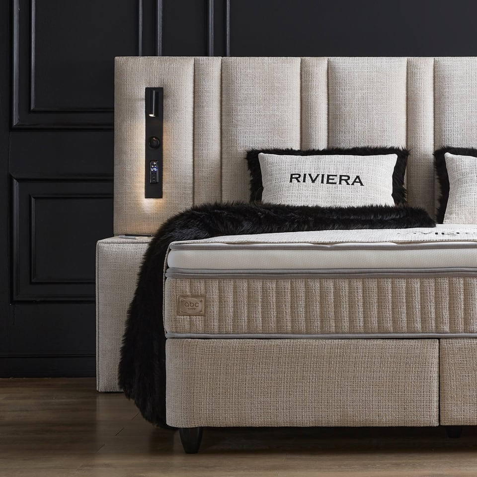 Riviera-2 ABC Bedding: Stilvolles Boxspringbett Riviera für exklusiven Schlafgenuss