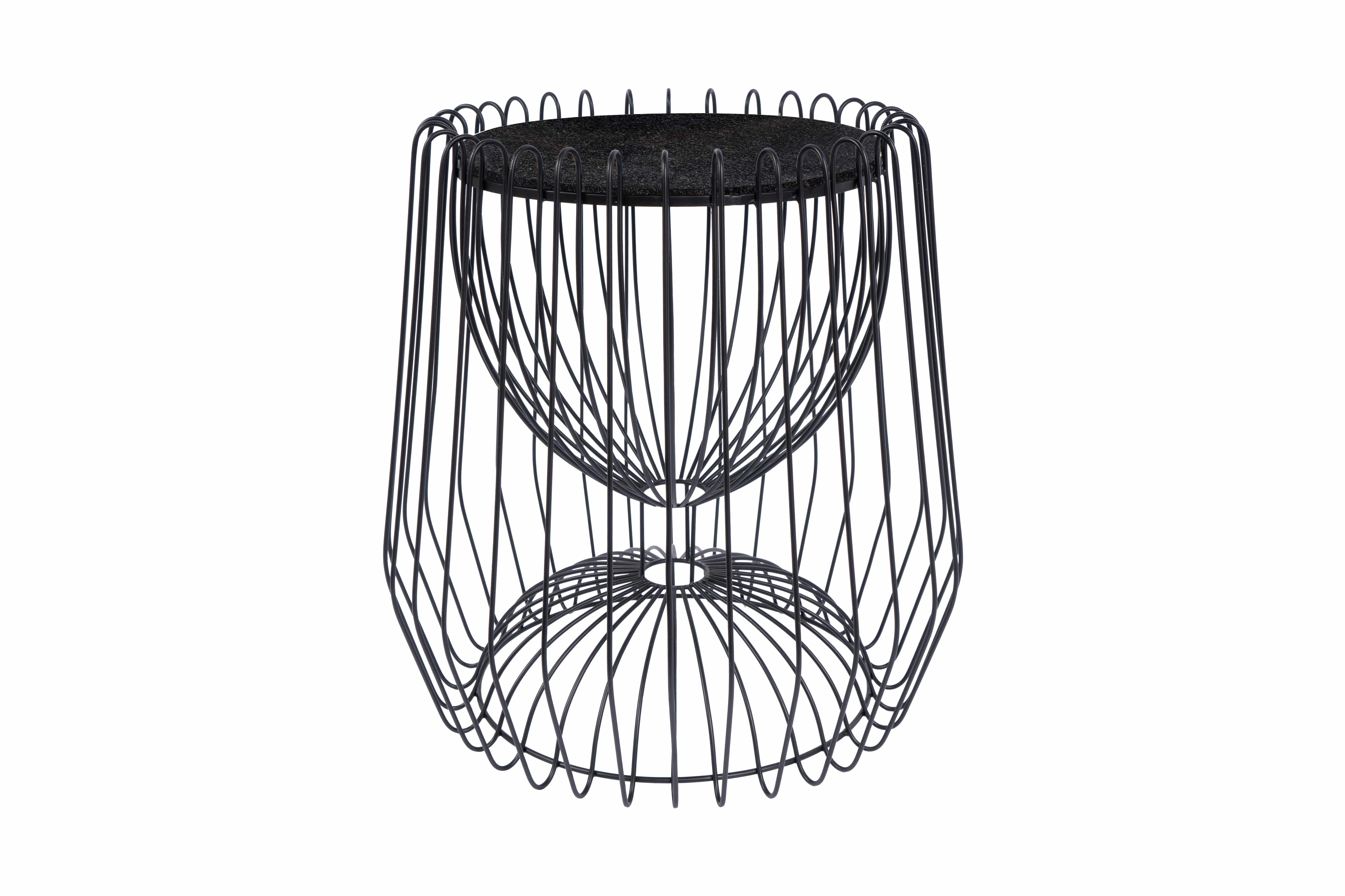 Beistelltisch Malibu 225 Weiß / Messing Beistelltisch Malibu 225 Weiß / Messing