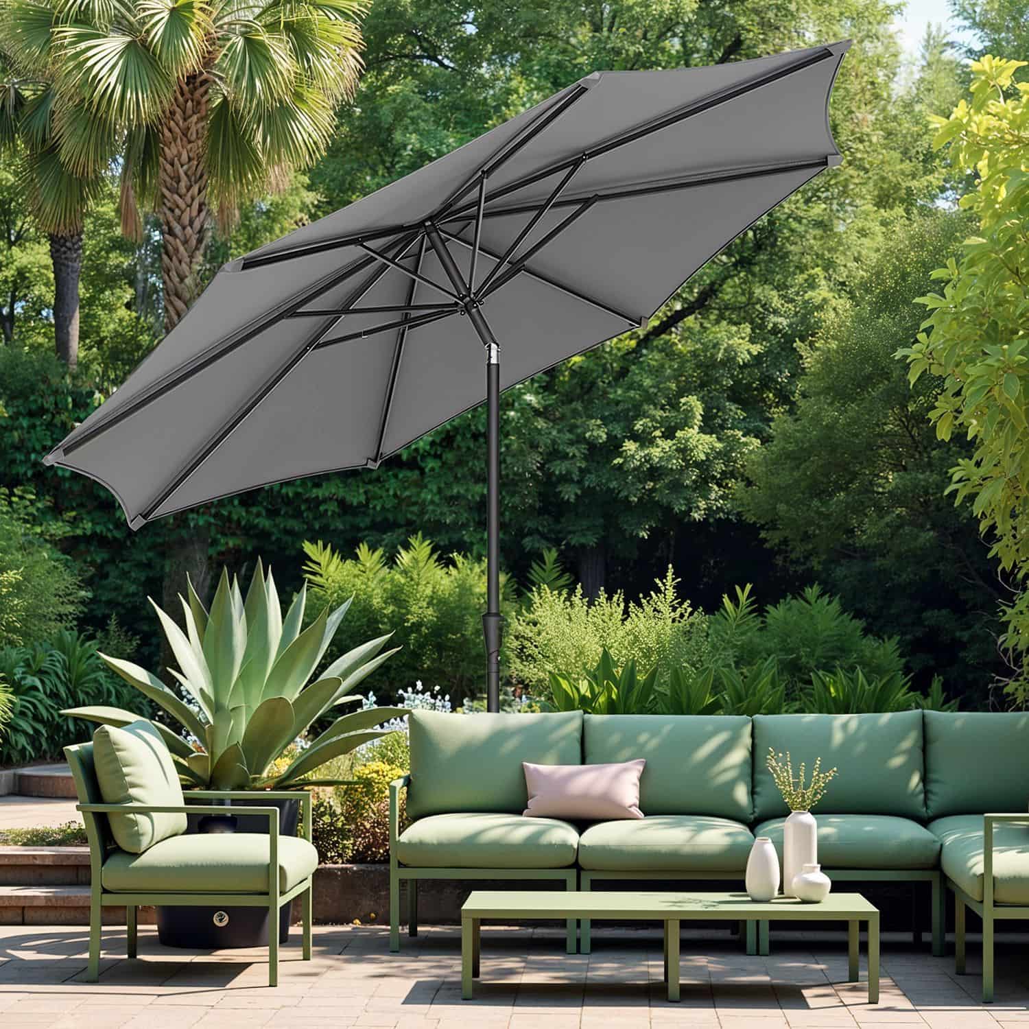 Sonnenschirm 340 cm, UPF 50+, Strandschirm Sonnenschirm 340 cm, UPF 50+, Strandschirm