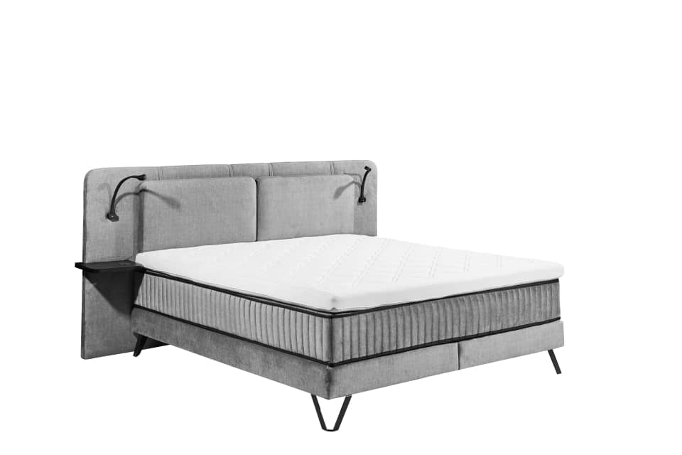 Milazzo_Vogue-15_grey_o-Kissen Modernes Schlafvergnügen: Luxuriöses Boxspringbett Milazzo von ED Exciting Design in elegantem Grey