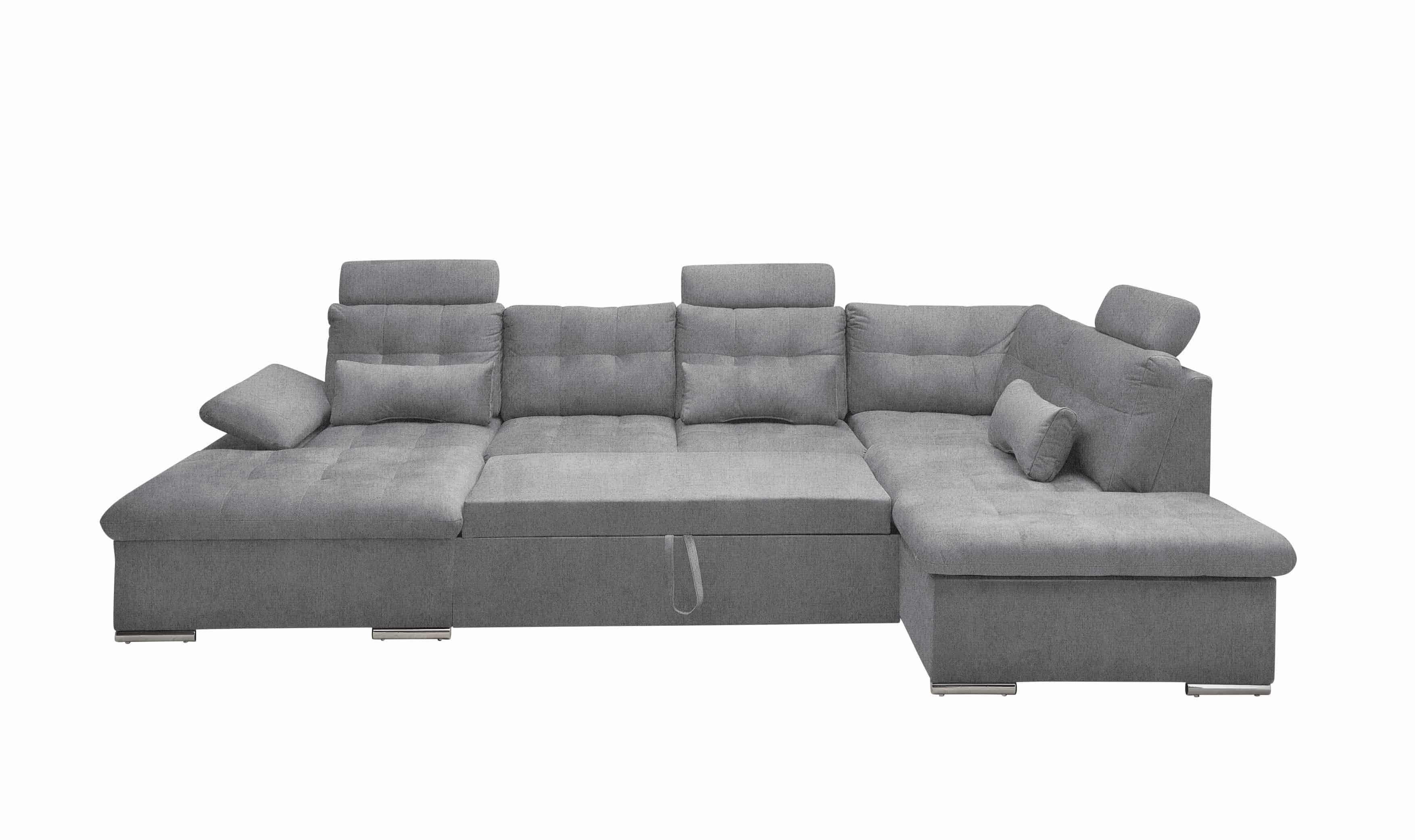 Sofa U-Form mit Schlaffunktion und Bettkasten - Anthrazit - Medan XXL Sofa U-Form mit Schlaffunktion und Bettkasten - Anthrazit - Medan XXL