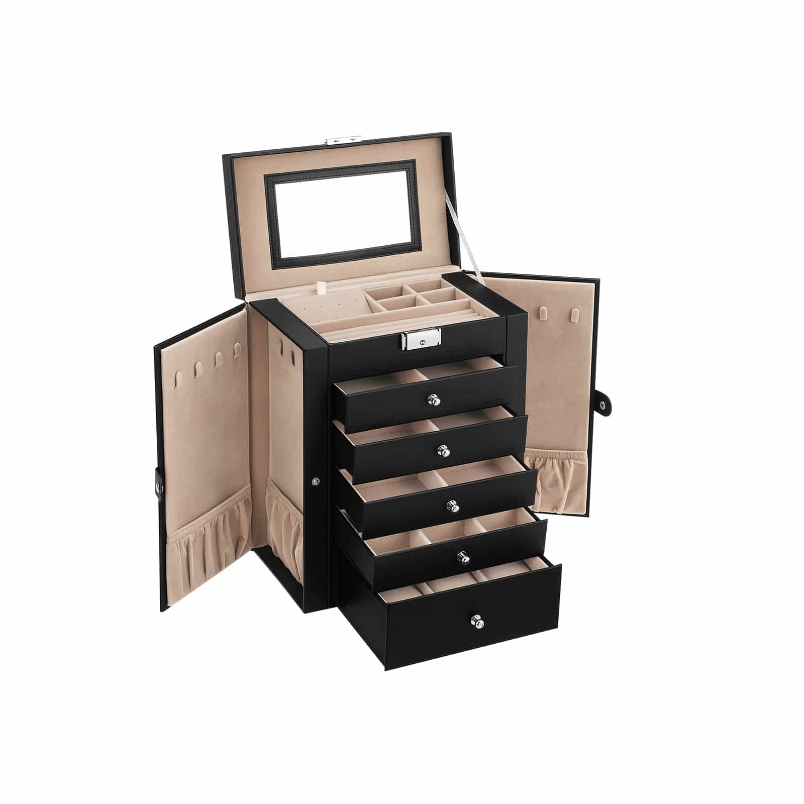 Schmuckschatulle mit 6 Ebenen-JBC152B01 Schmuckschatulle mit 6 Ebenen-JBC152B01