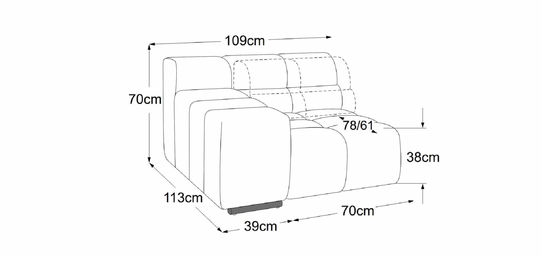 Ecksofa Forum im Velours-Stoff mit Sitztiefenverstellung - designwerk