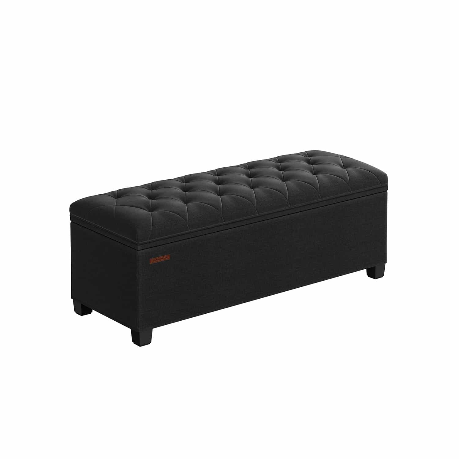 Sitzhocker mit Stauraum  40 x 110 x 40 cm tintenschwarz