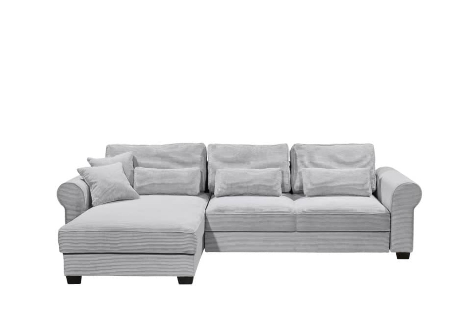 Ecksofa Angelina - Schlafsofa mit Bettkasten und Nosagfederung in Breitcord - ED Exciting Design Ecksofa Angelina - Schlafsofa mit Bettkasten und Nosagfederung in Breitcord - ED Exciting Design