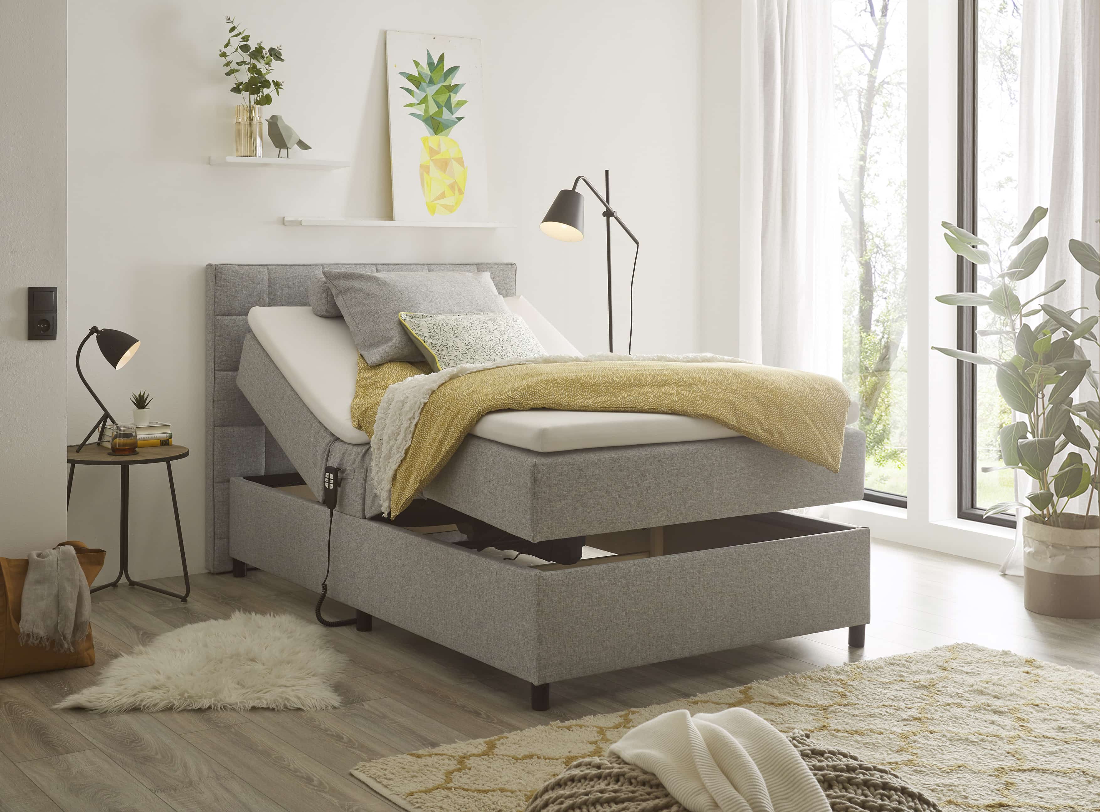 Polsterbett Mariborsko – Höchster Schlafkomfort mit 9-Zonen-Matratze und elektronischer Relaxfunktion für Ihre perfekte Erholung Polsterbett Mariborsko – Höchster Schlafkomfort mit 9-Zonen-Matratze und elektronischer Relaxfunktion für Ihre perfekte Erholung