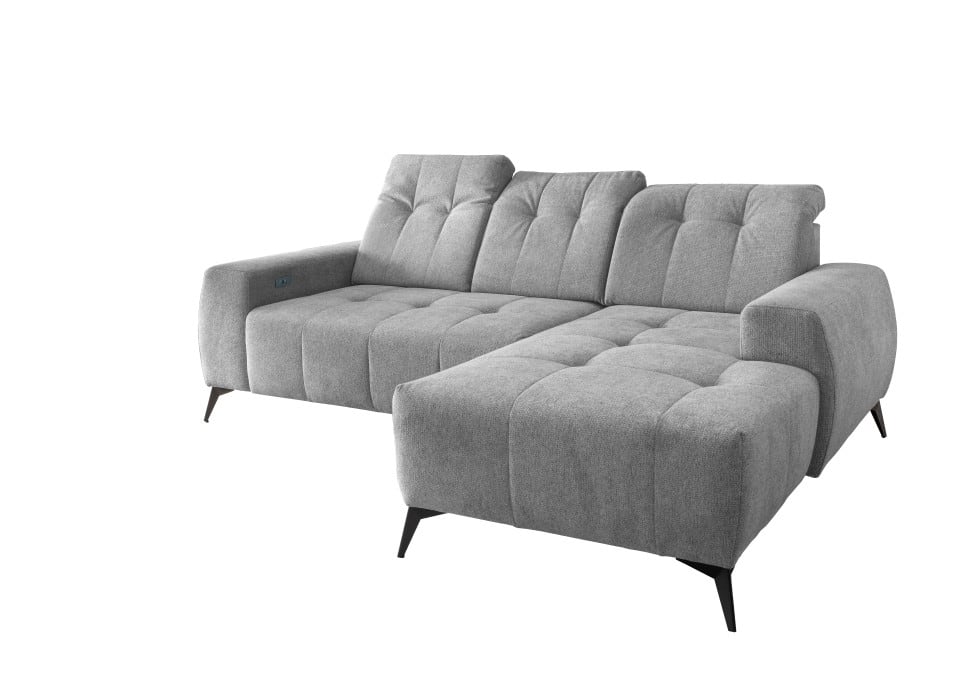 Ecksofa Sano von Benformato mit Elektrofunktion und verstellbaren Kopflehnen, bezogen mit hochwertigem Corto Stoff in wählbaren Farben Ecksofa Sano von Benformato mit Elektrofunktion und verstellbaren Kopflehnen, bezogen mit hochwertigem Corto Stoff in wählbaren Farben