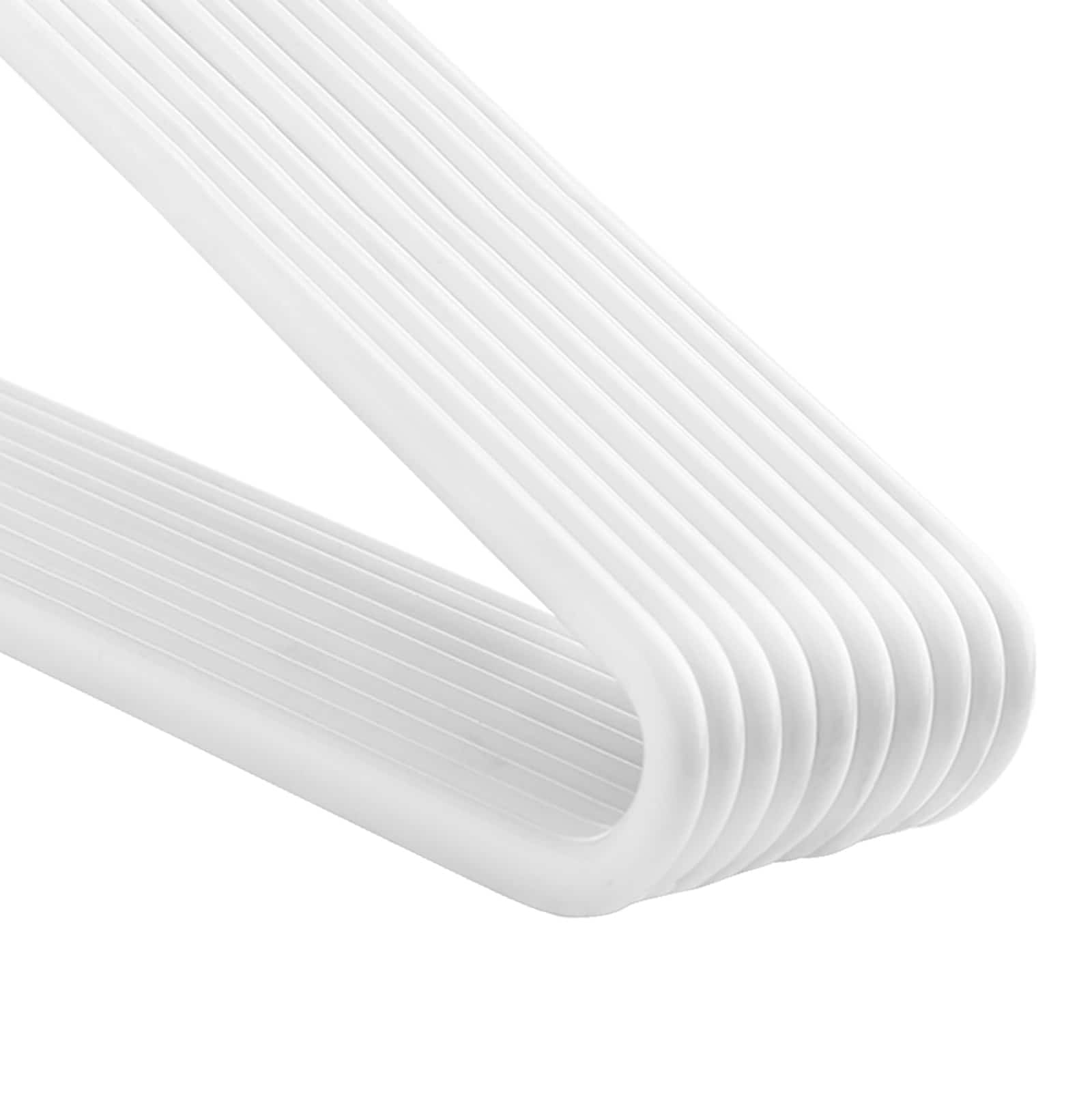 Offene Hosenbügel 20 Stück Weiß-CRI004WT-20 Offene Hosenbügel 20 Stück Weiß-CRI004WT-20