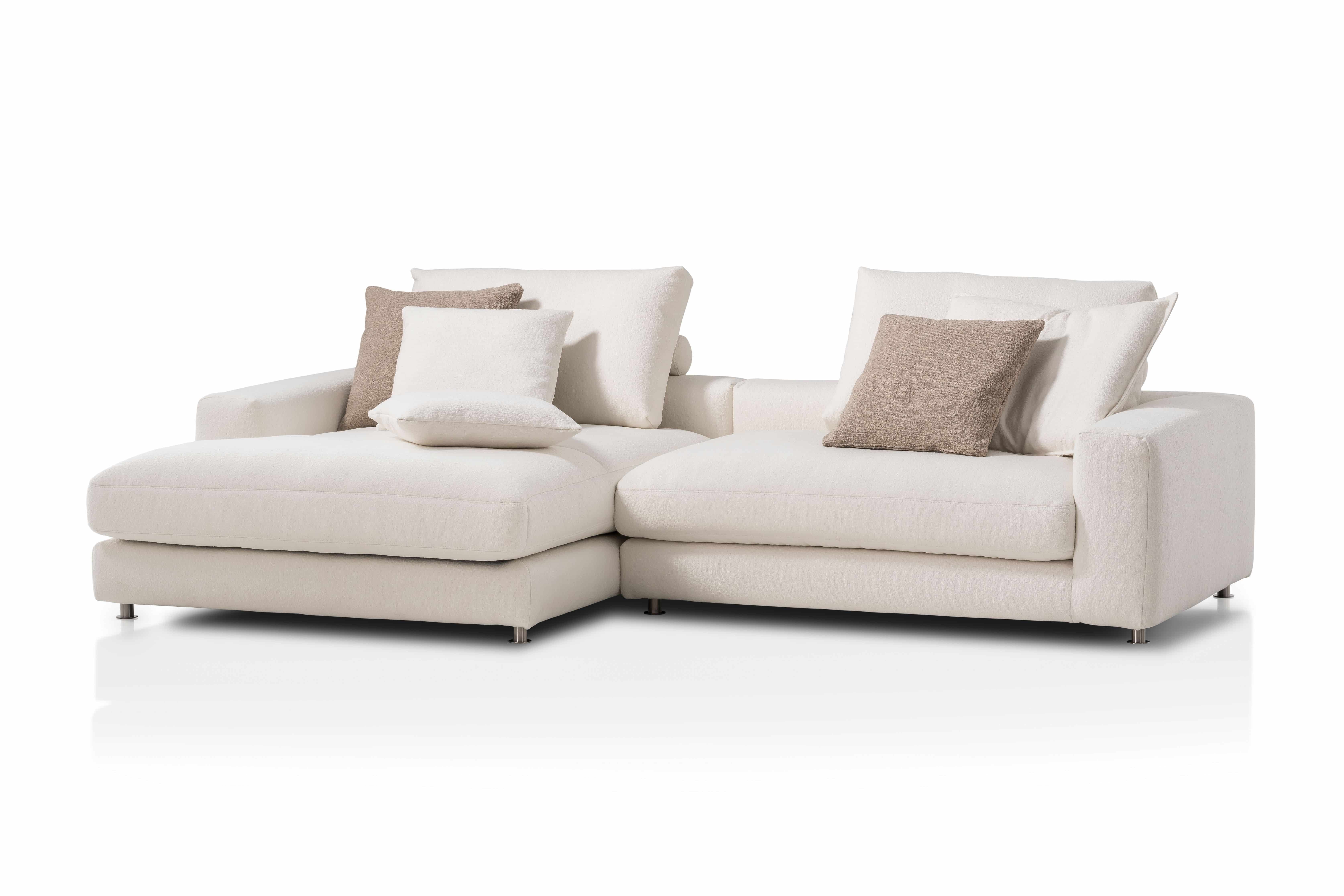 Berry Ecksofa beige - designwerk – Eleganz mit Taschenfederkern