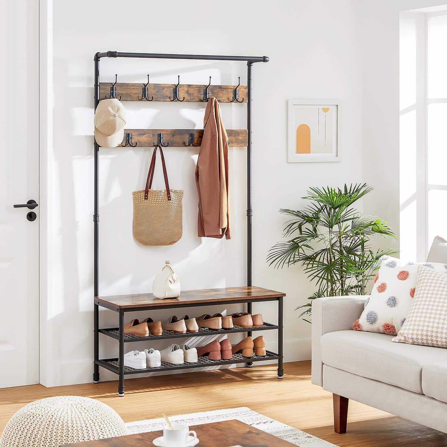 HSR47BX-3d4VtyfOi24xU2 Garderobenständer Wasserrohr-Design