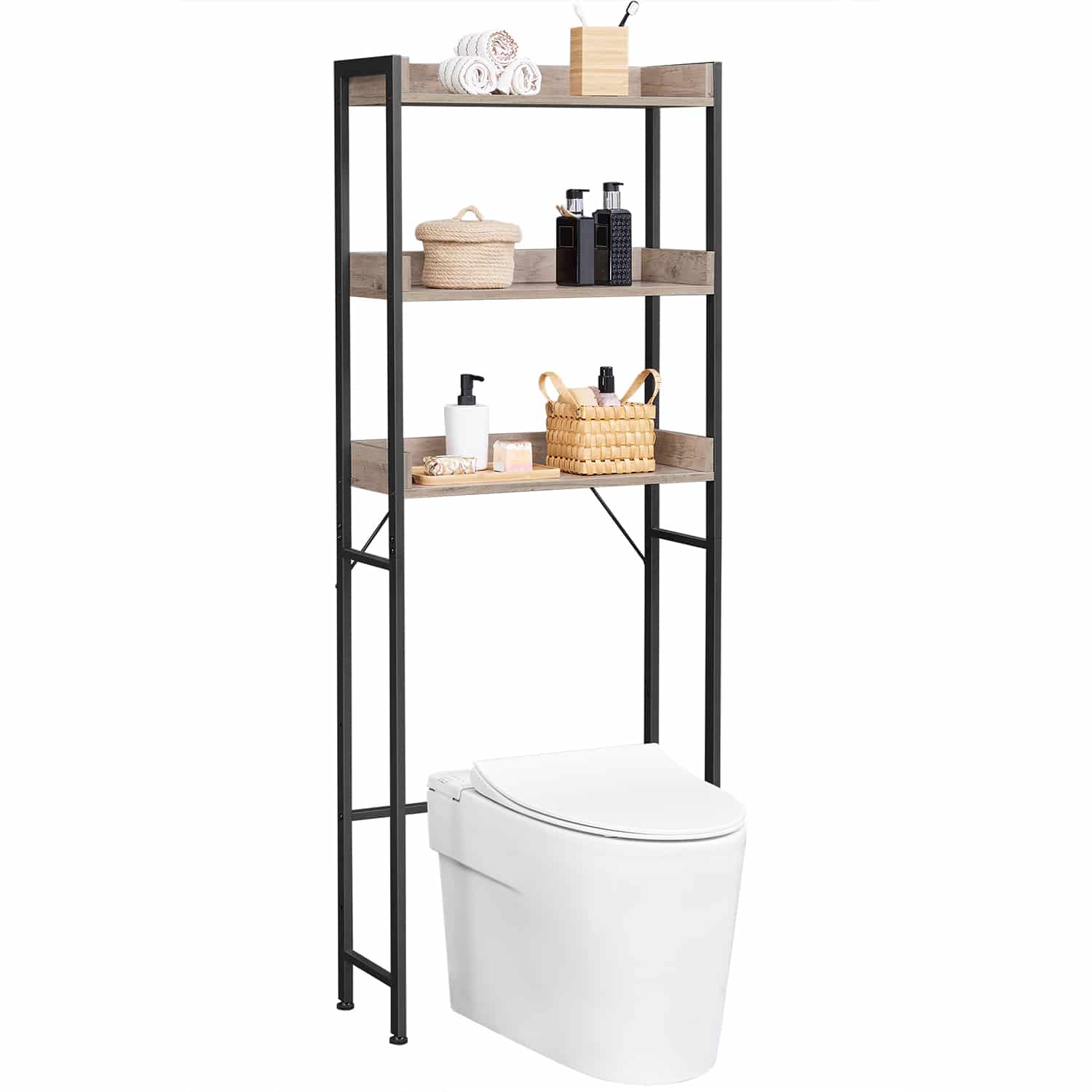 Toilettenregal mit 3 Ablagen-BTS002B02 Toilettenregal mit 3 Ablagen-BTS002B02