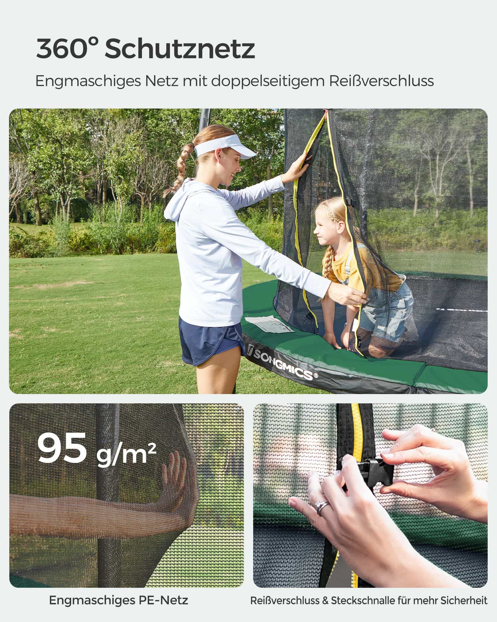 Trampolin schwarz-dunkelgrün-B34STR122C01 Trampolin schwarz-dunkelgrün-B34STR122C01