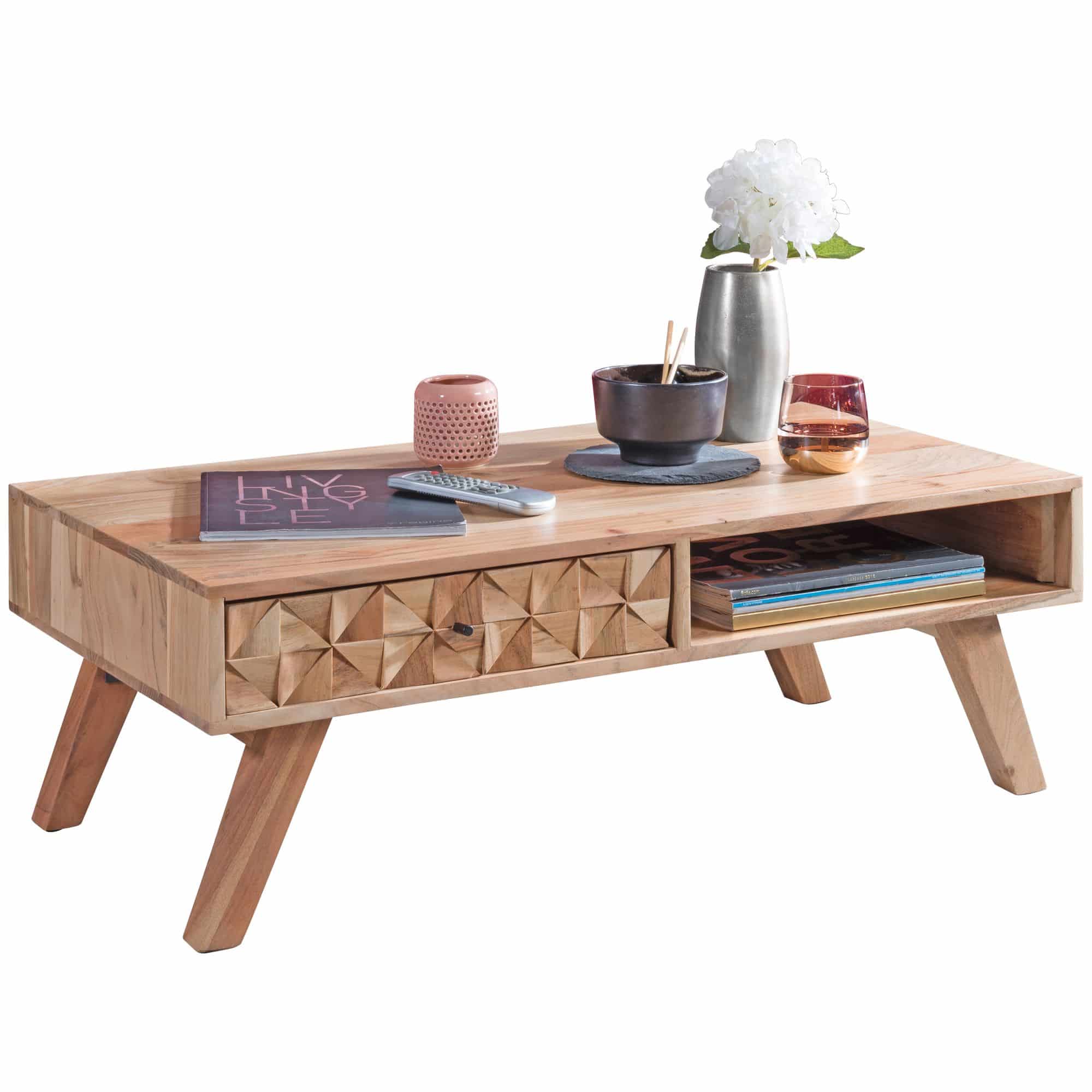 47284-WOHNLING-Couchtisch-REWA-95x50x35-cm-Akazie_7 Rewa Couchtisch 95 cm – Wohnling Massivholz
