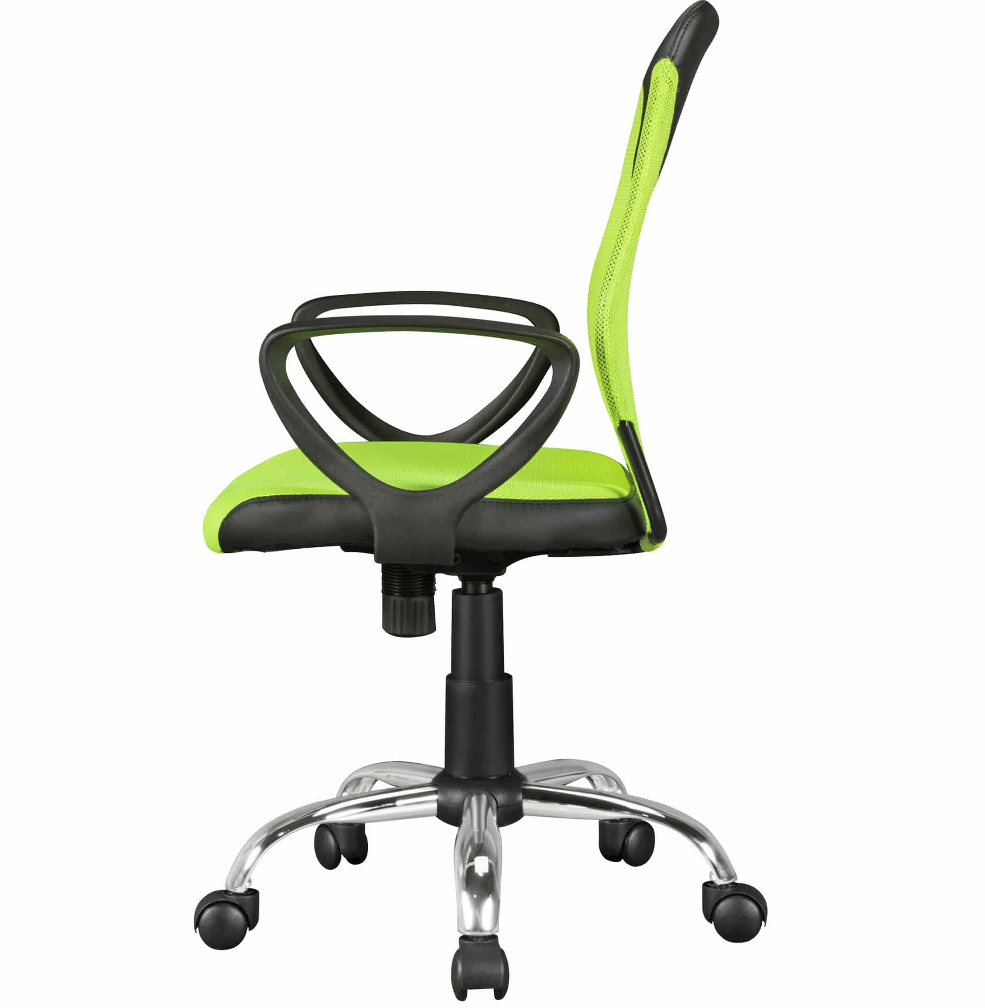 41609-AMSTYLE-Kinderdrehstuhl-KiKa-lime-green-L_3 Kinder-Schreibtischstuhl TERNI Schwarz Limette für Kinder ab 6 mit Lehne