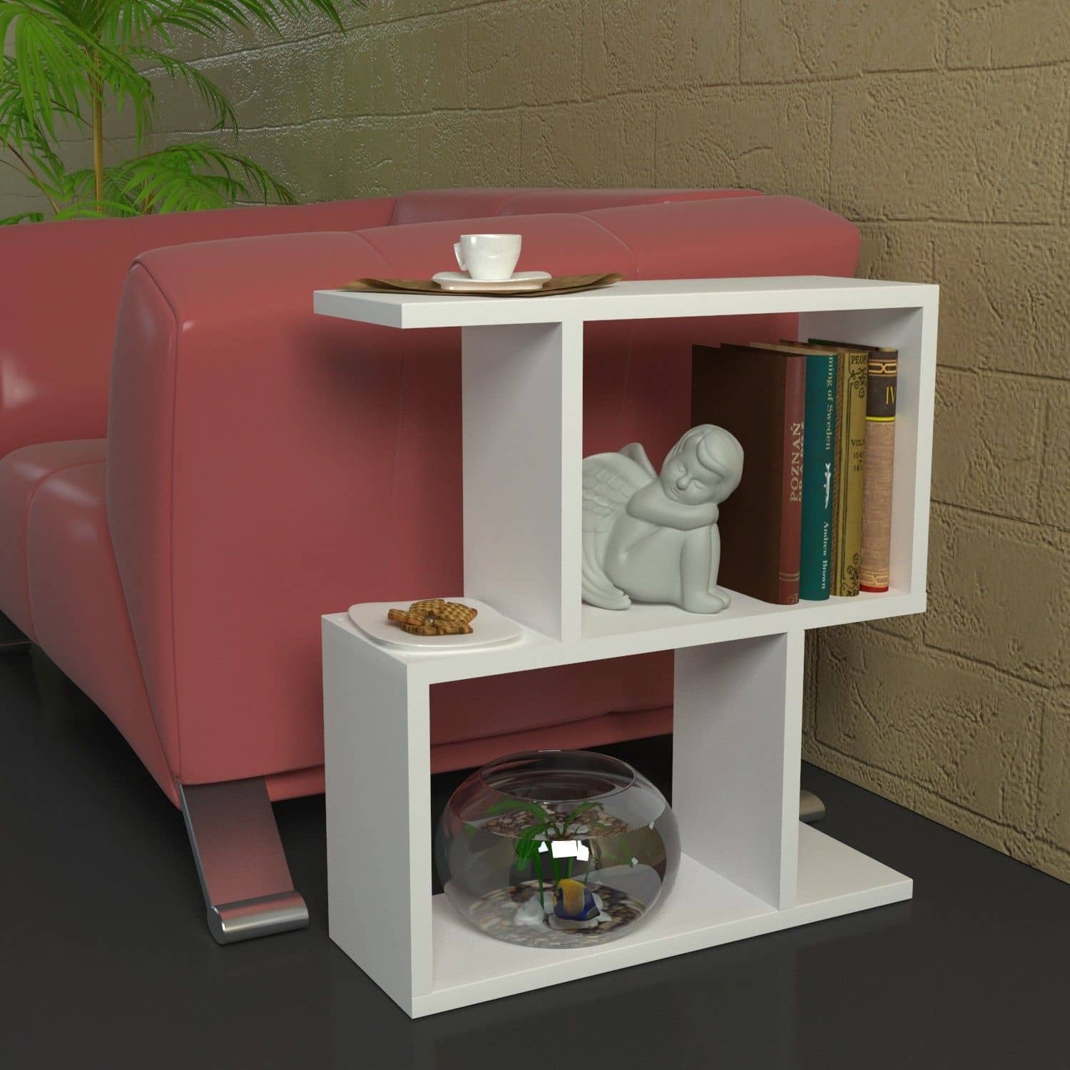 Karinus - weiß - Beistelltisch