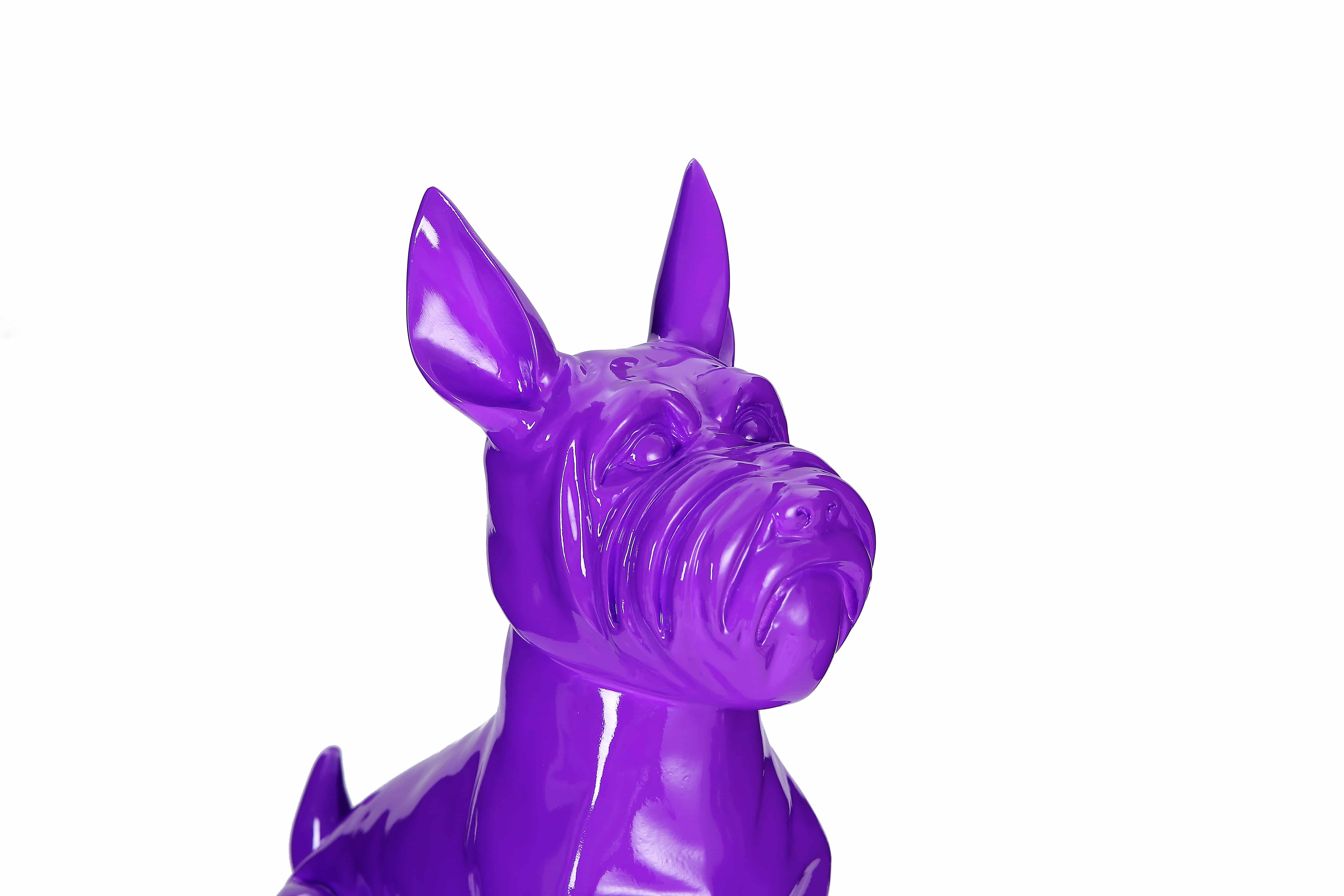 Skulptur Terrier II 21-J Lila Skulptur Terrier II 21-J Lila