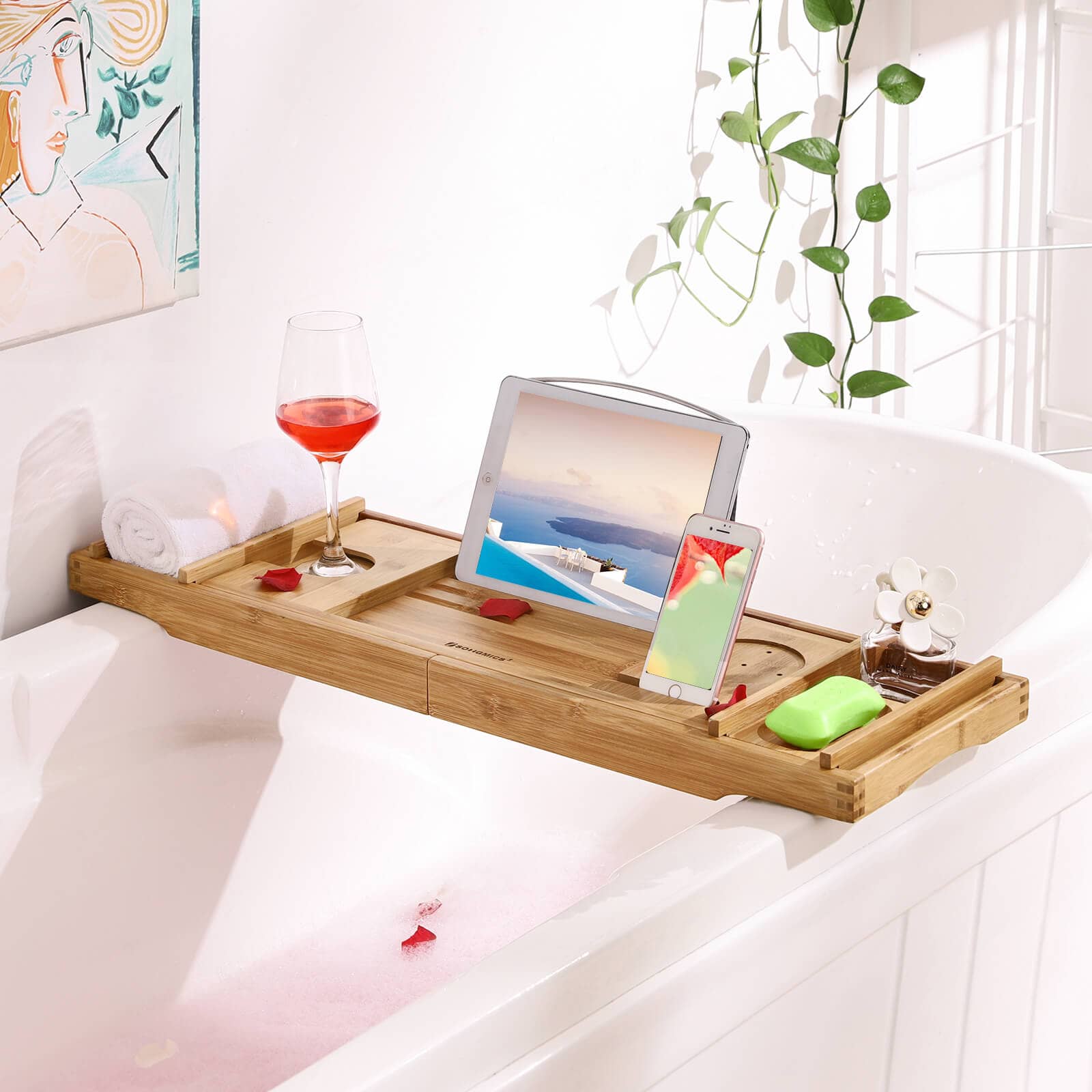 Badewannenablage Bambus 109 cm-BCB88Y Badewannenablage Bambus 109 cm-BCB88Y
