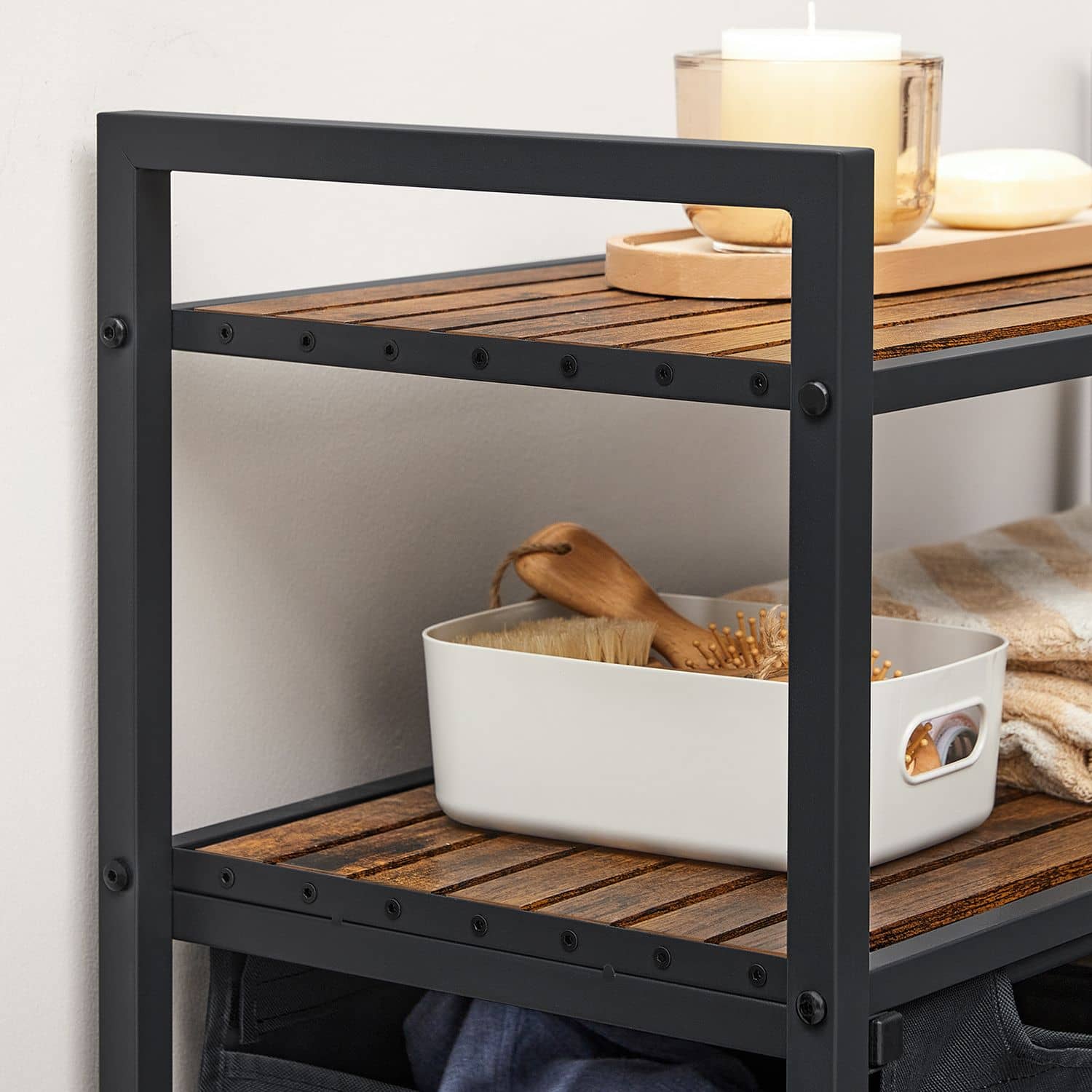 BLH211B01-6ou Wäschekorb mit 2 Fächern